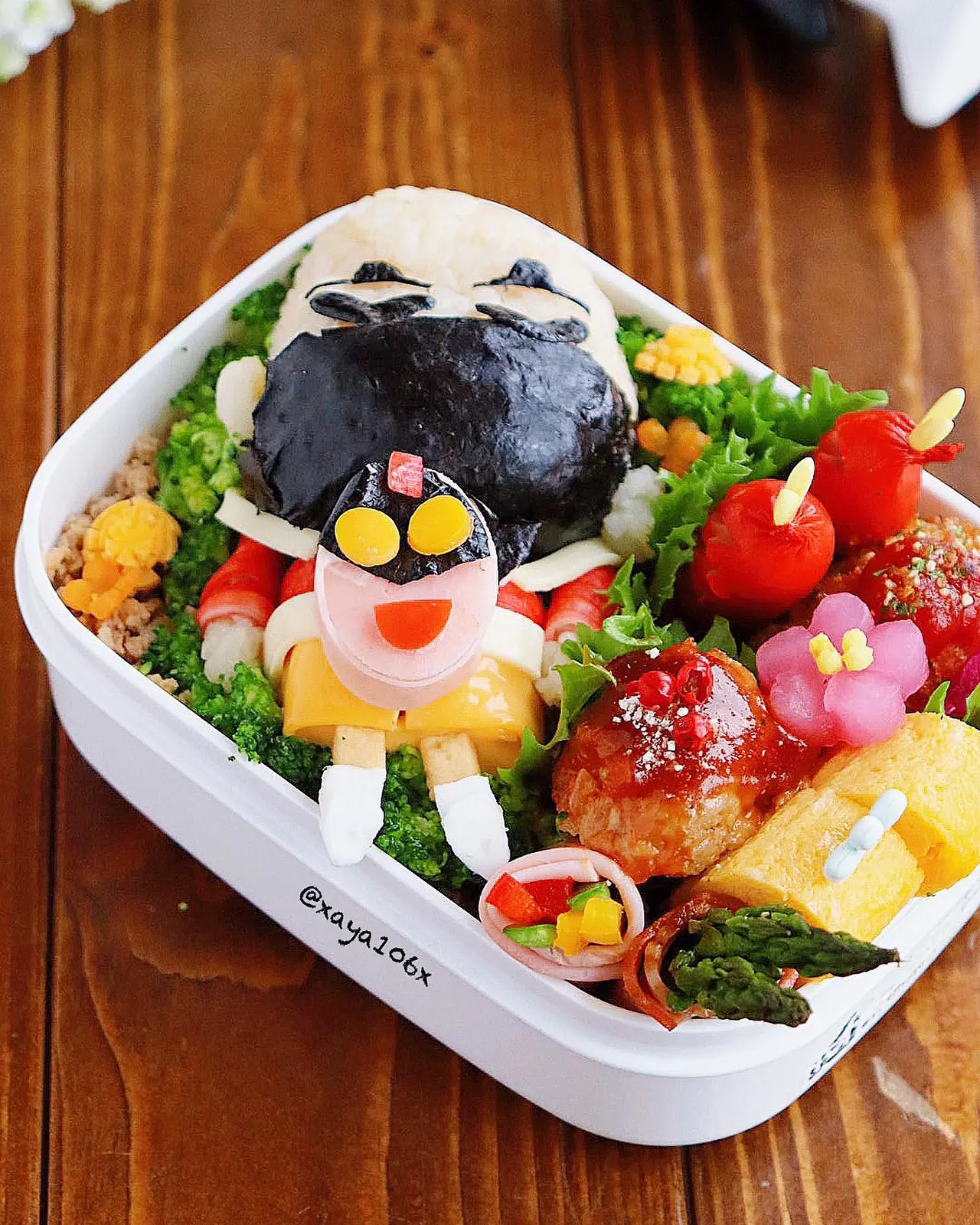 Lemon8 Story クレヨンしんちゃんキャラ弁作り方