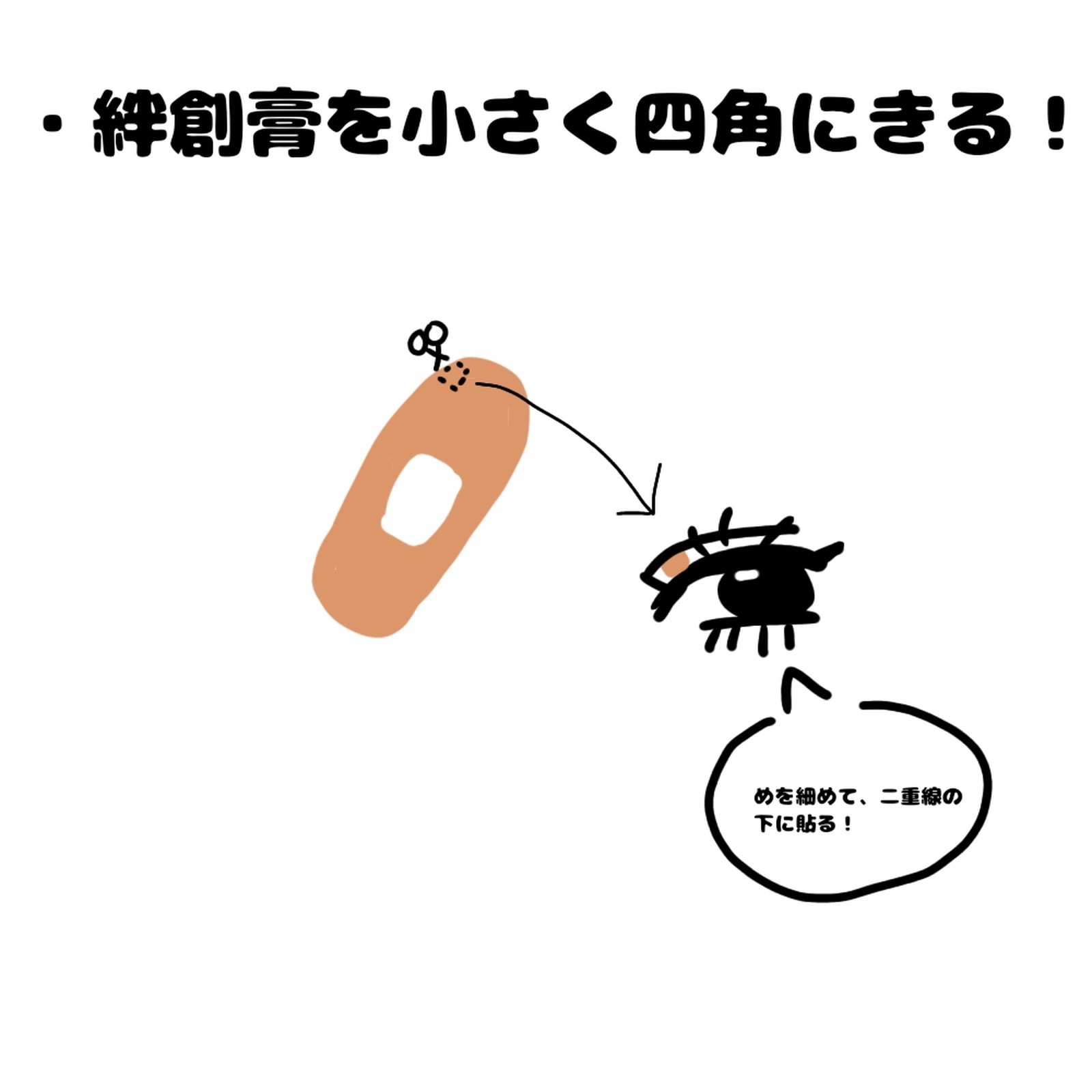 Lemon8 Story 二重の幅を広げる絆創膏