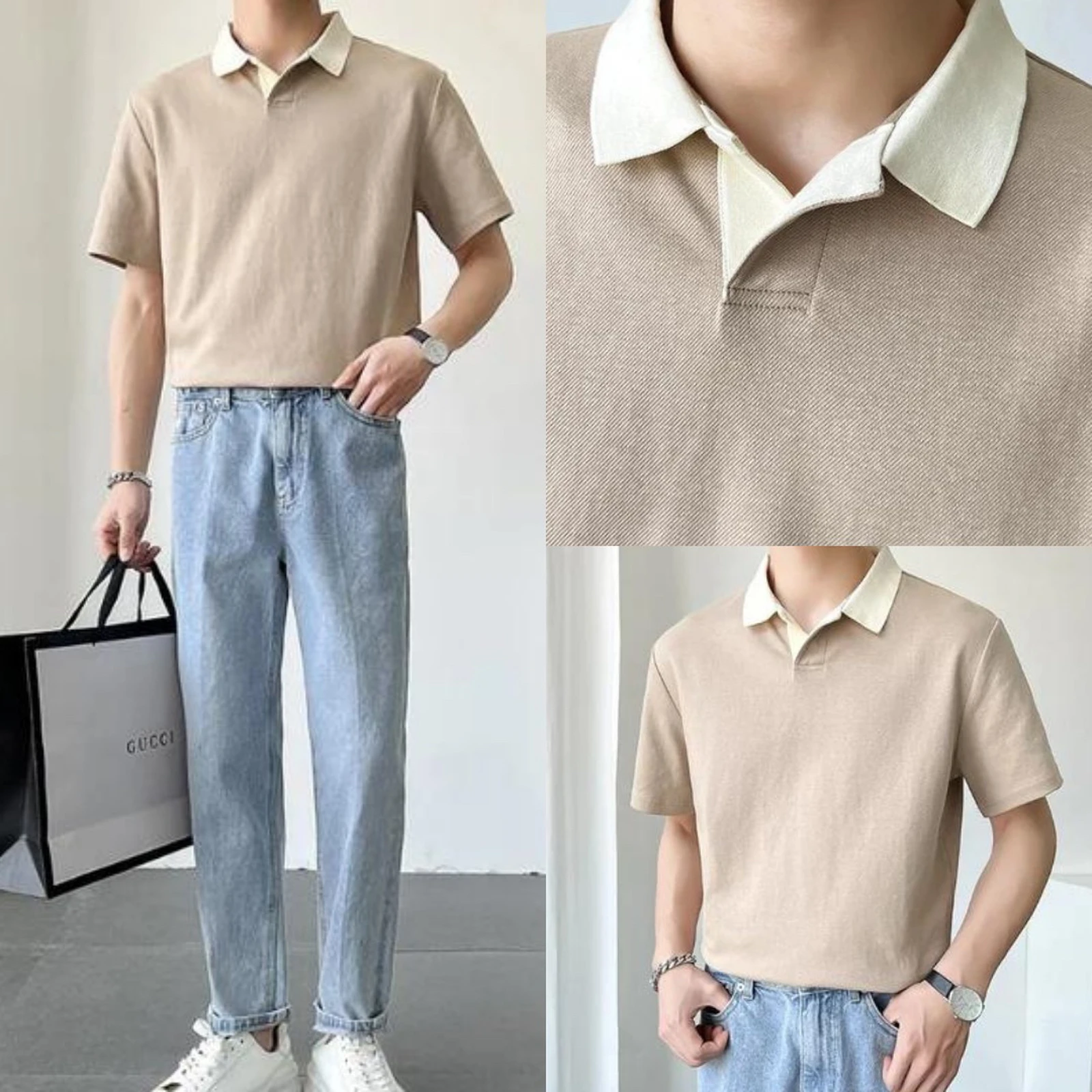 誰でも似合う 目線が止まる 夏ポロシャツ Kbqunq 韓国メンズコーデが投稿したフォトブック Lemon8