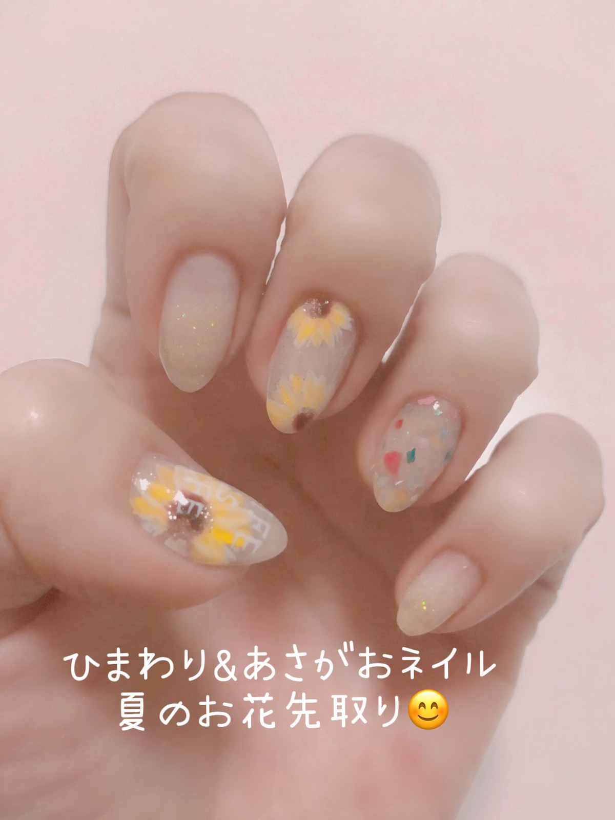 Lemon8 Story セルフネイル 花 つまようじ