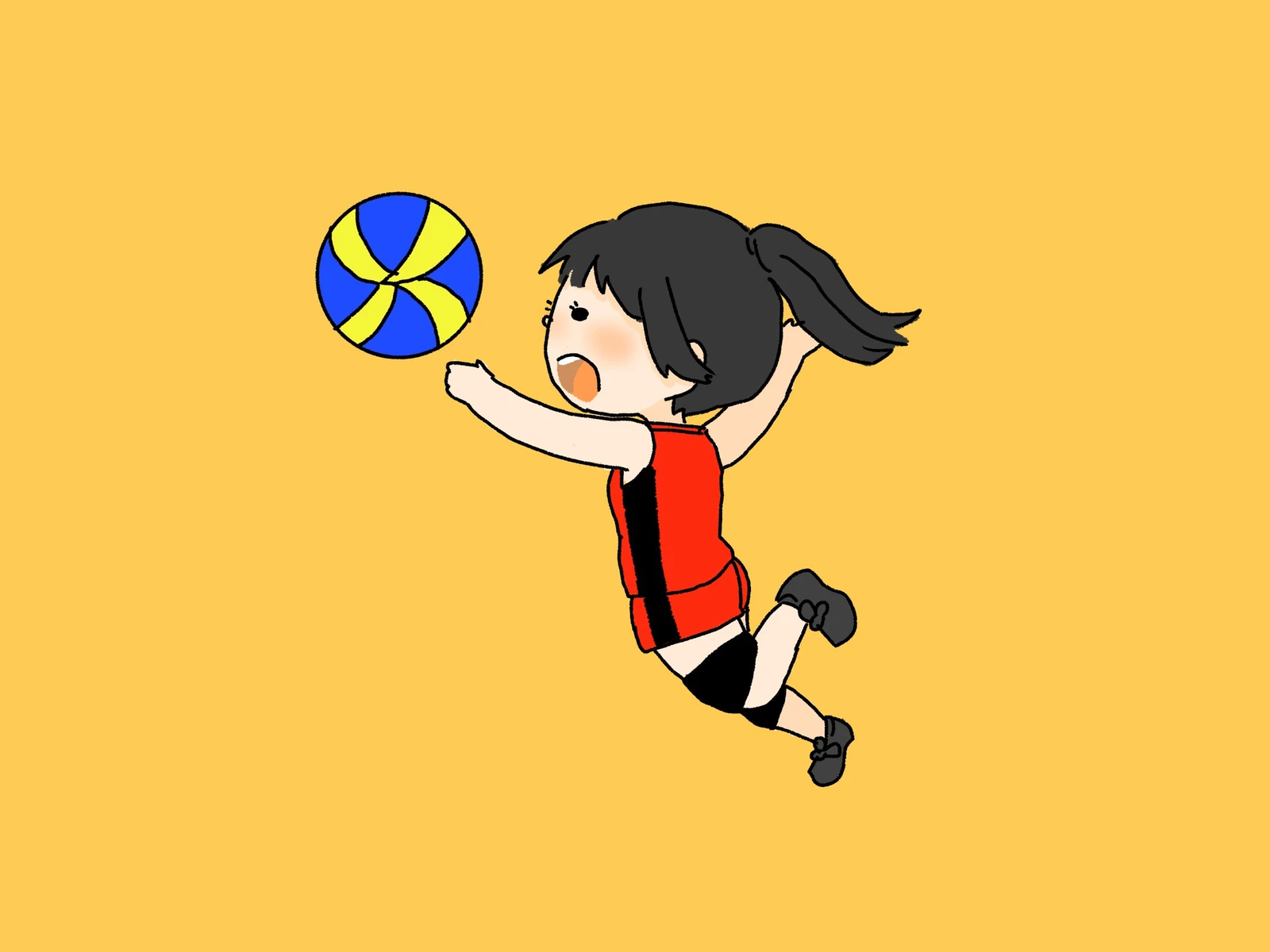 バレー部イラスト Lemon8