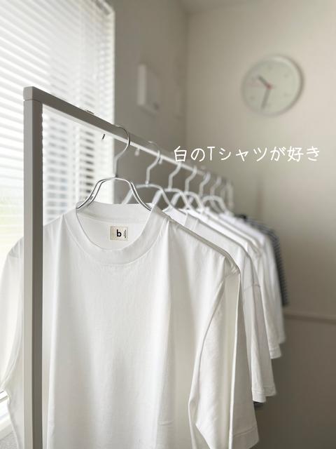 白のTシャツが好き