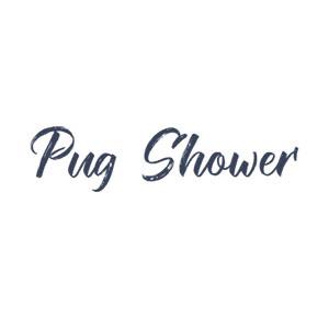 Pug showerの画像