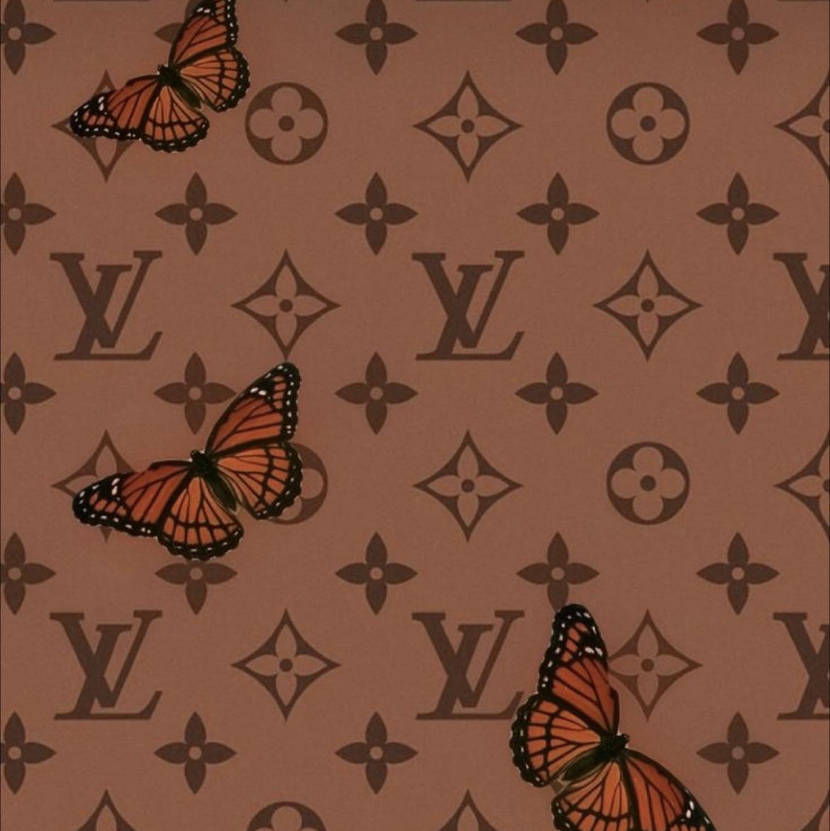 vuitton butterfly wallpaper