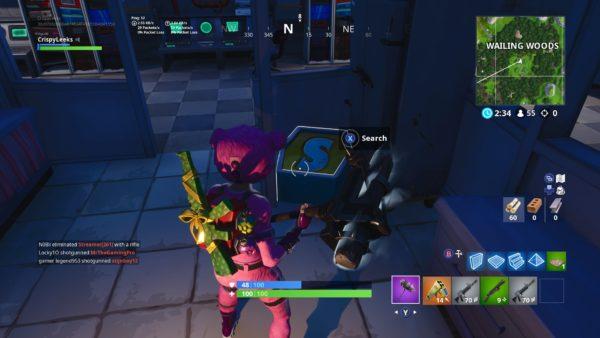 ou se trouve la lettre s dans wailing woods en - fortnite lettre n