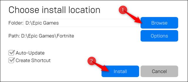 So Verschieben Sie Fortnite In Einen Anderen Ordner Ein Anderes - brechen sie den download ab und schliessen sie den launcher