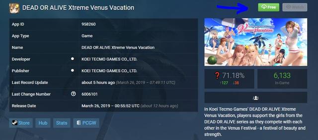 Dead Oder Alive Xtreme Venus Vacation Stealth Startet Auf Steam Aber Sie Mussen Durch Einige Reifen Springen Um Es Zu Bekommen Spielinformationen