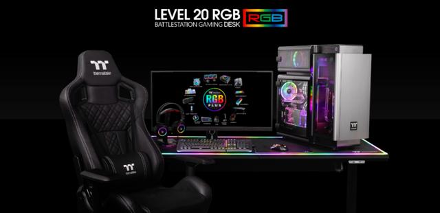 Thermaltake Kundigt Level 20 Rgb Gaming Desk Zu Einem Exorbitant