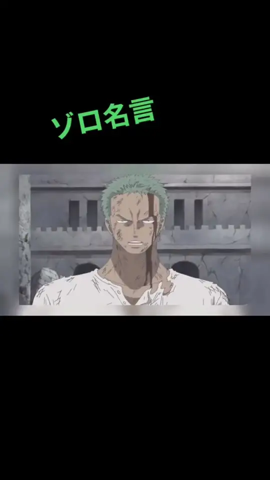 Buzzvideo Story ゾロ 名言 災難