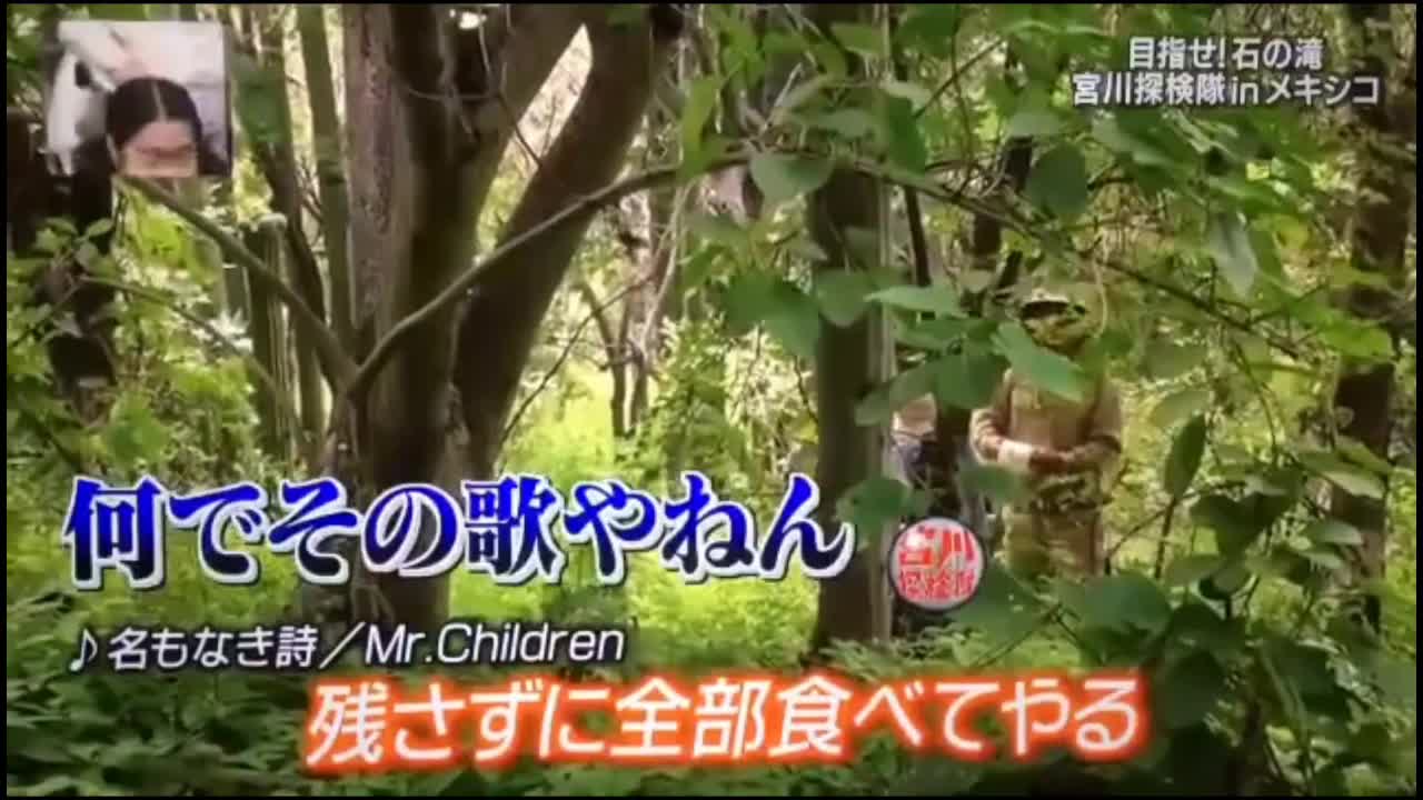 イッテq 宮川 探検隊 なんでトイレの流し水の代わりの歌がミスチルのその曲やねんw神回 山下隊員 石の滝