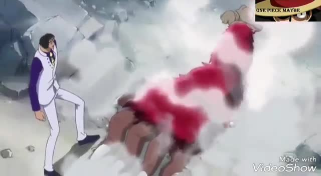 ワンピース 青キジvsグラント 暴走