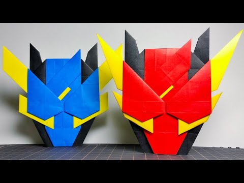 ビルドおりがみ 仮面ライダービルド ラビットラビットフォームのおりかた リマスター 折り紙 Origami Kamen Rider Build Mask