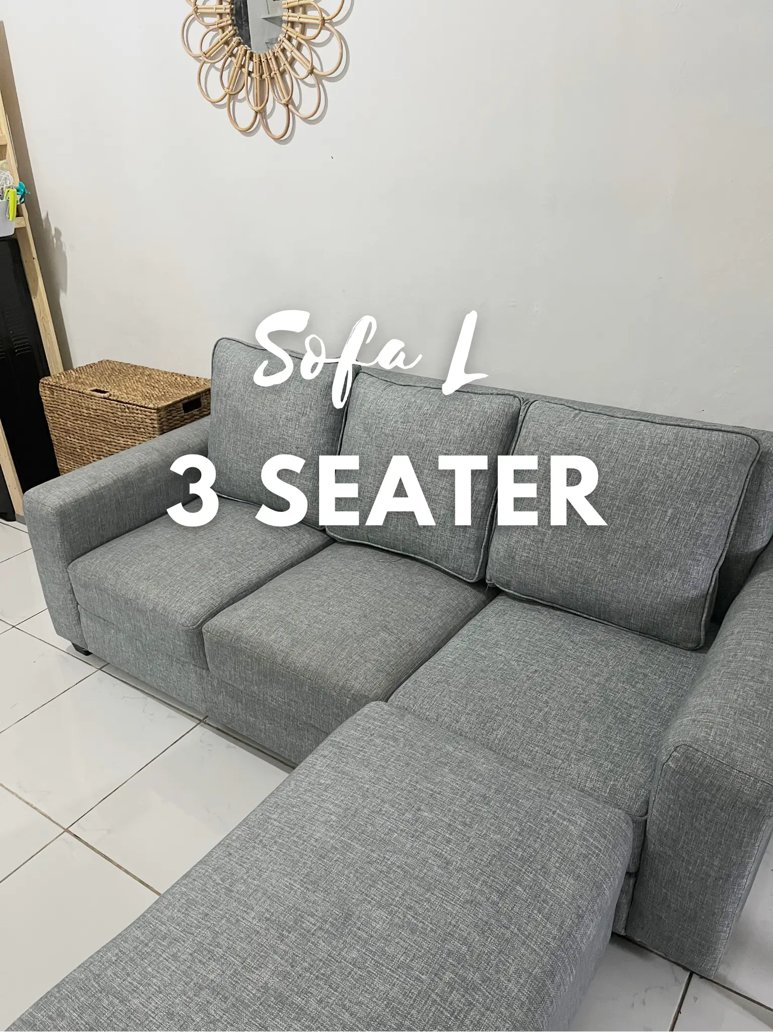 SOFA L, 3 SEATER | Gallery posted by homekinkar | Lemon8