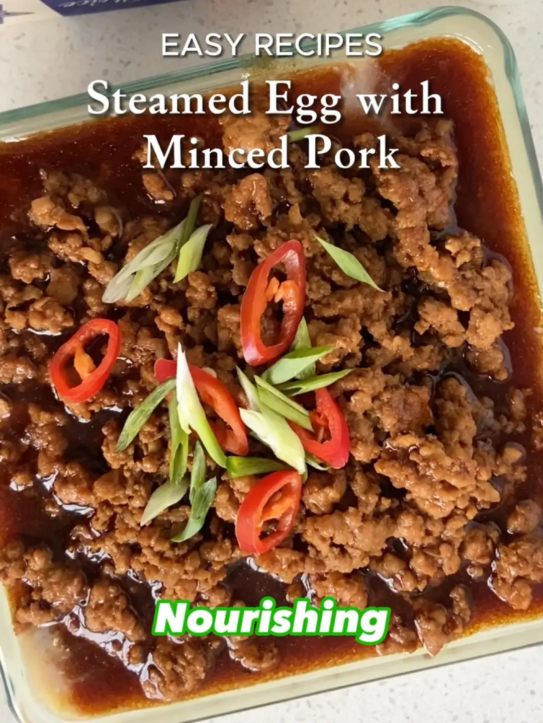 Steamed Egg with Minced Pork (肉末蒸蛋) - Cooking in Chinglish