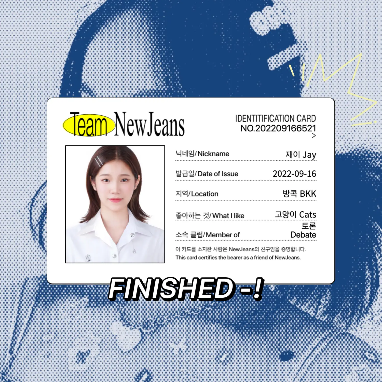 Newjeans Id Card