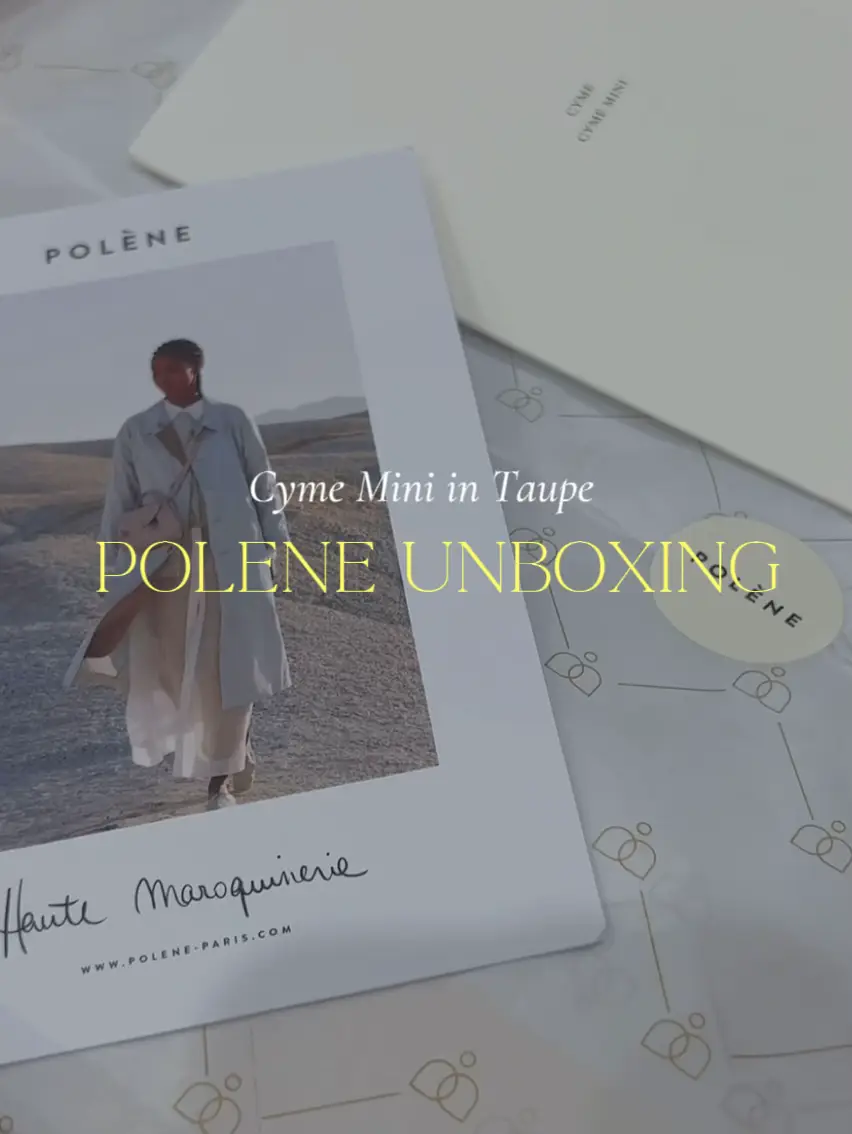 Unboxing Polene number nine bag taupe