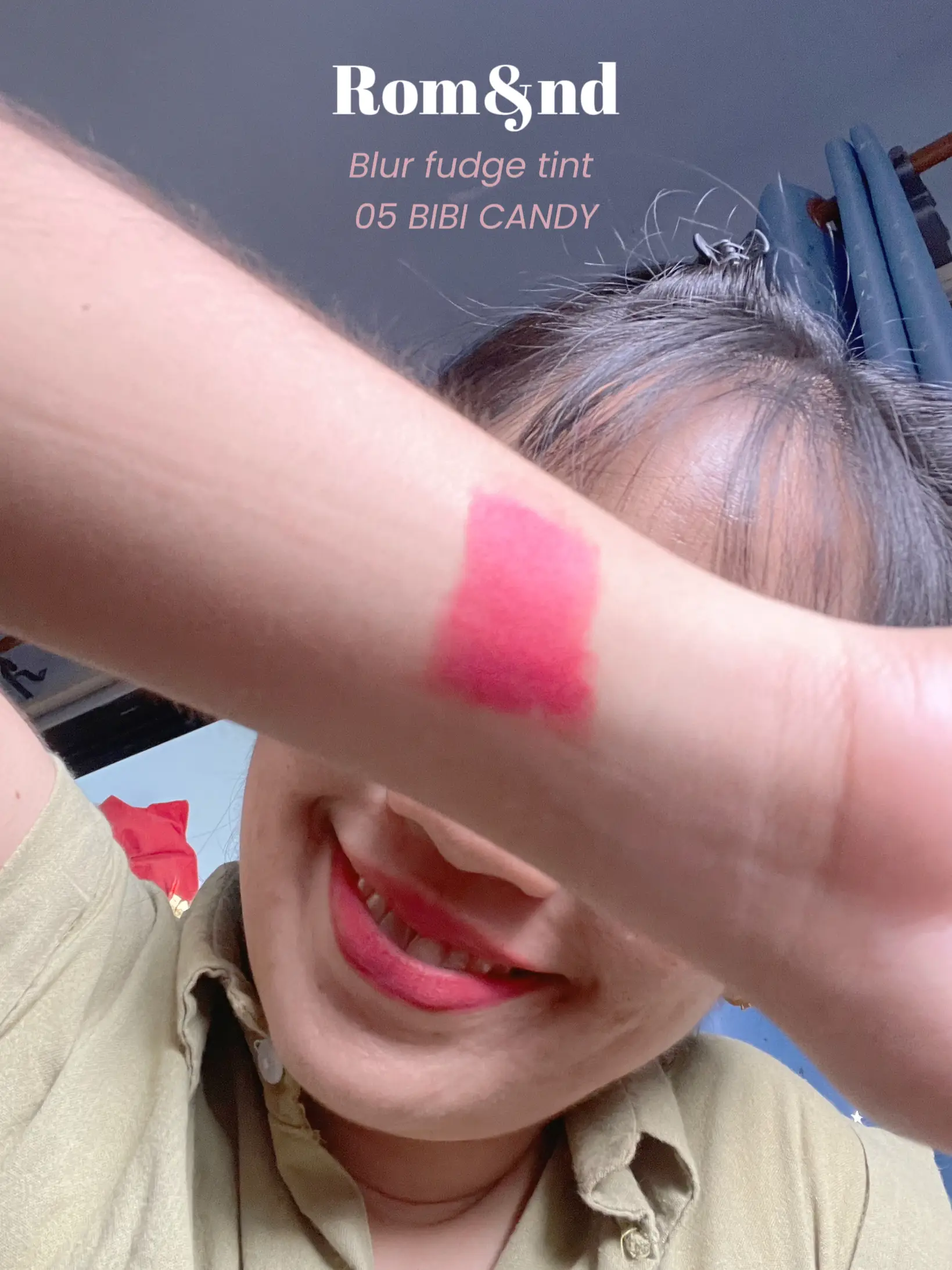 ลิปแท่งโปรด romand blur fudge tint