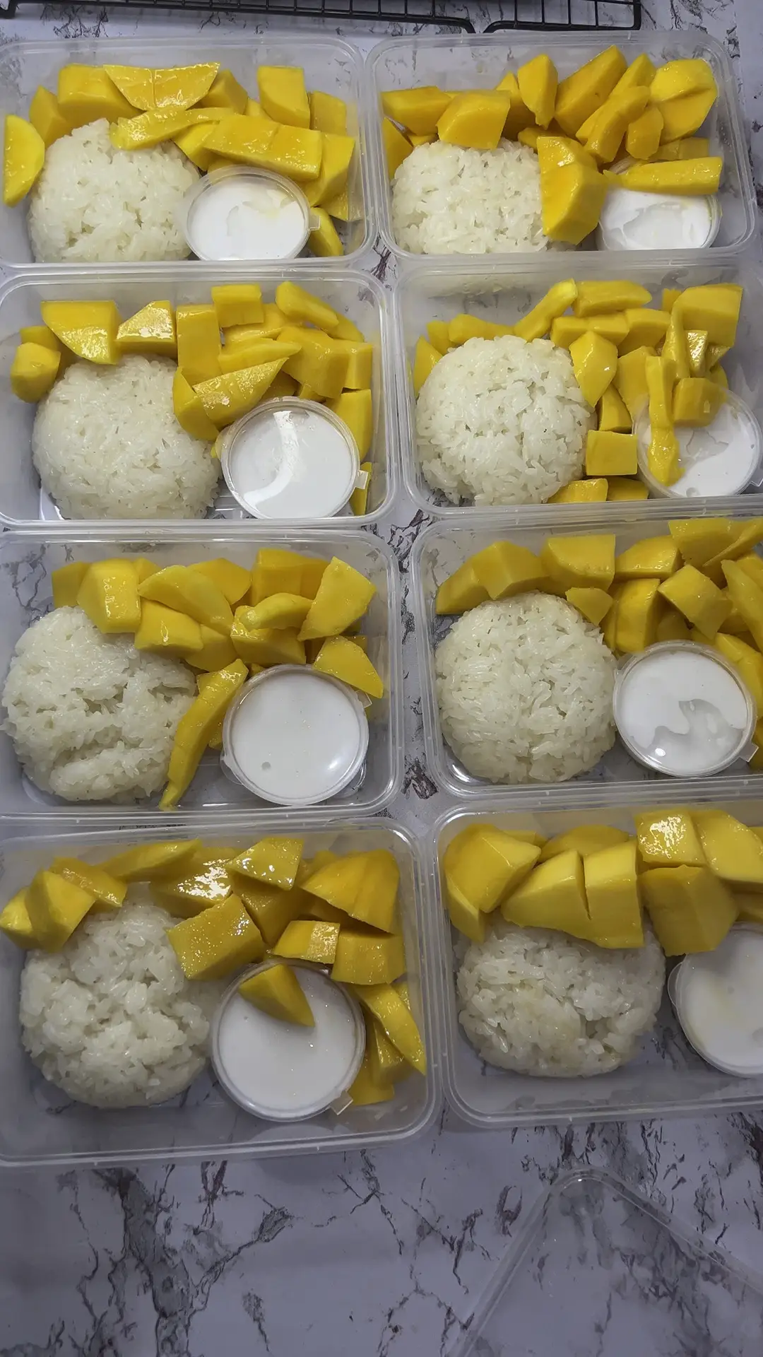 Mango & Peach Sticky Rice - RECIPE - nobizlikedoughbiz