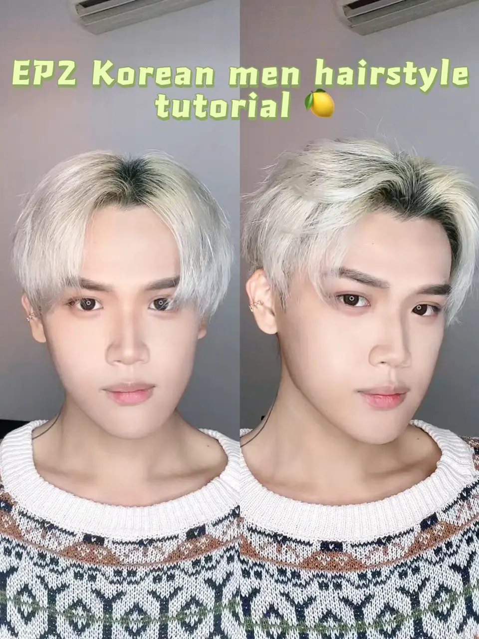 EP2 Korean men hairstyle tutorial | Gallery posted by Leo Panda | Lemon8