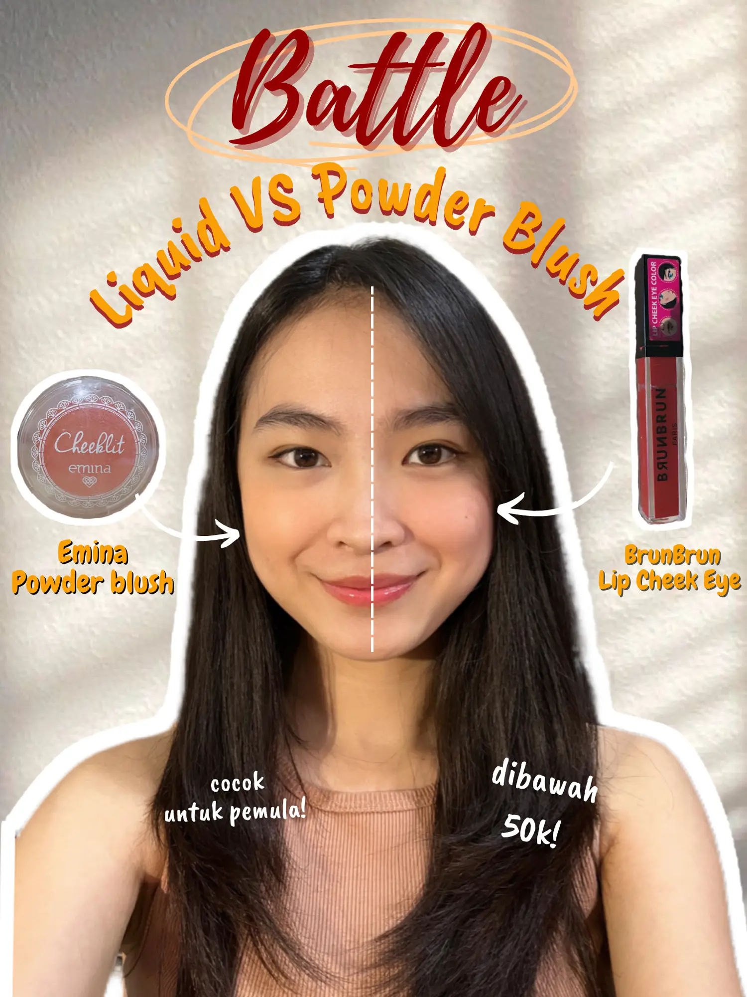Battle Powder & Cream blush Emina Bagus yg mana⁉️🥰 Galeri diposting