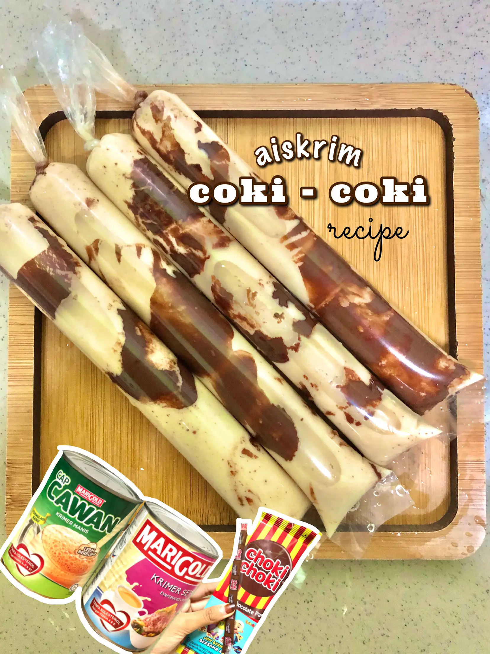 resepi aiskrim choki choki