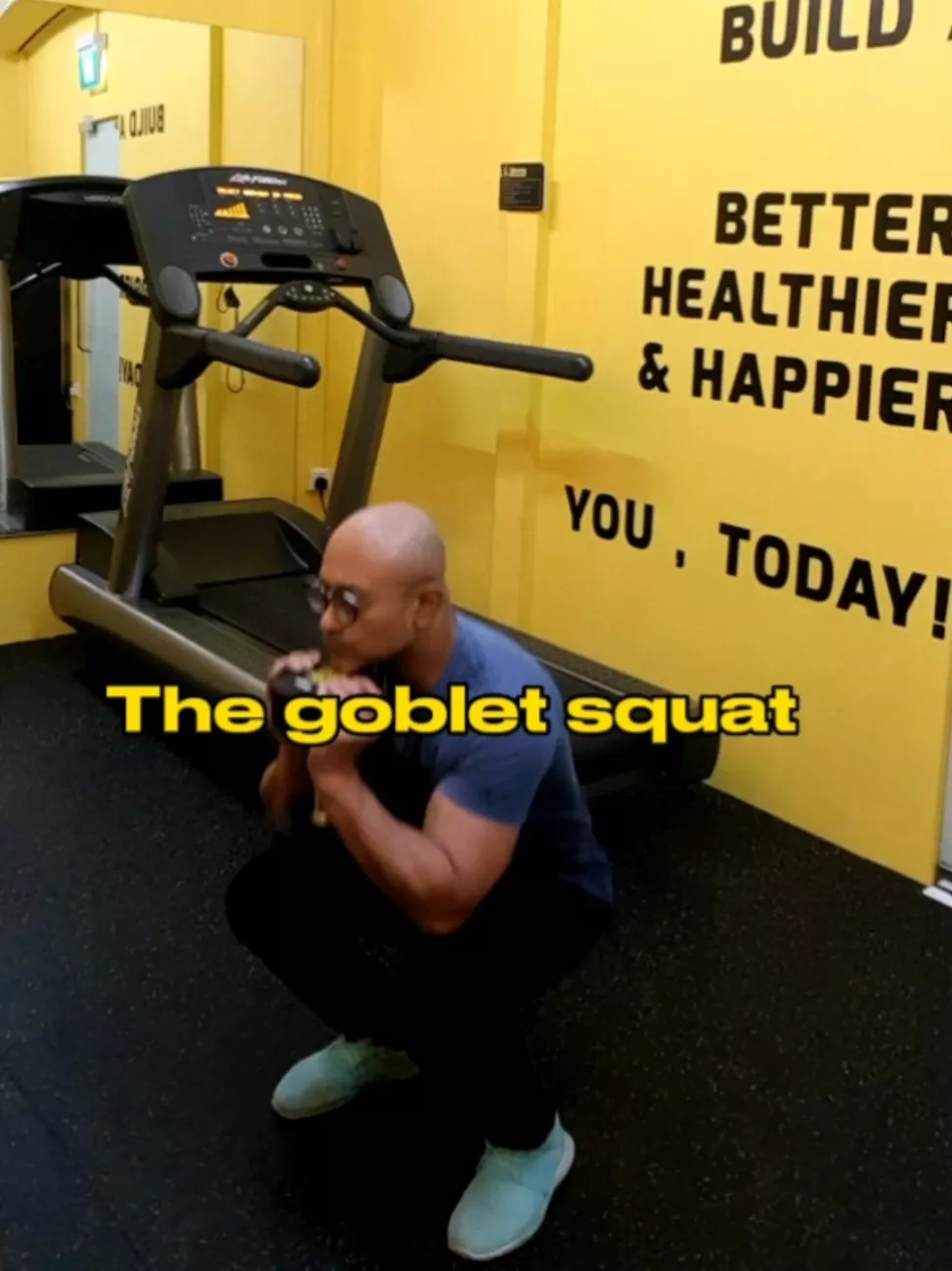 Goblet squat online machine