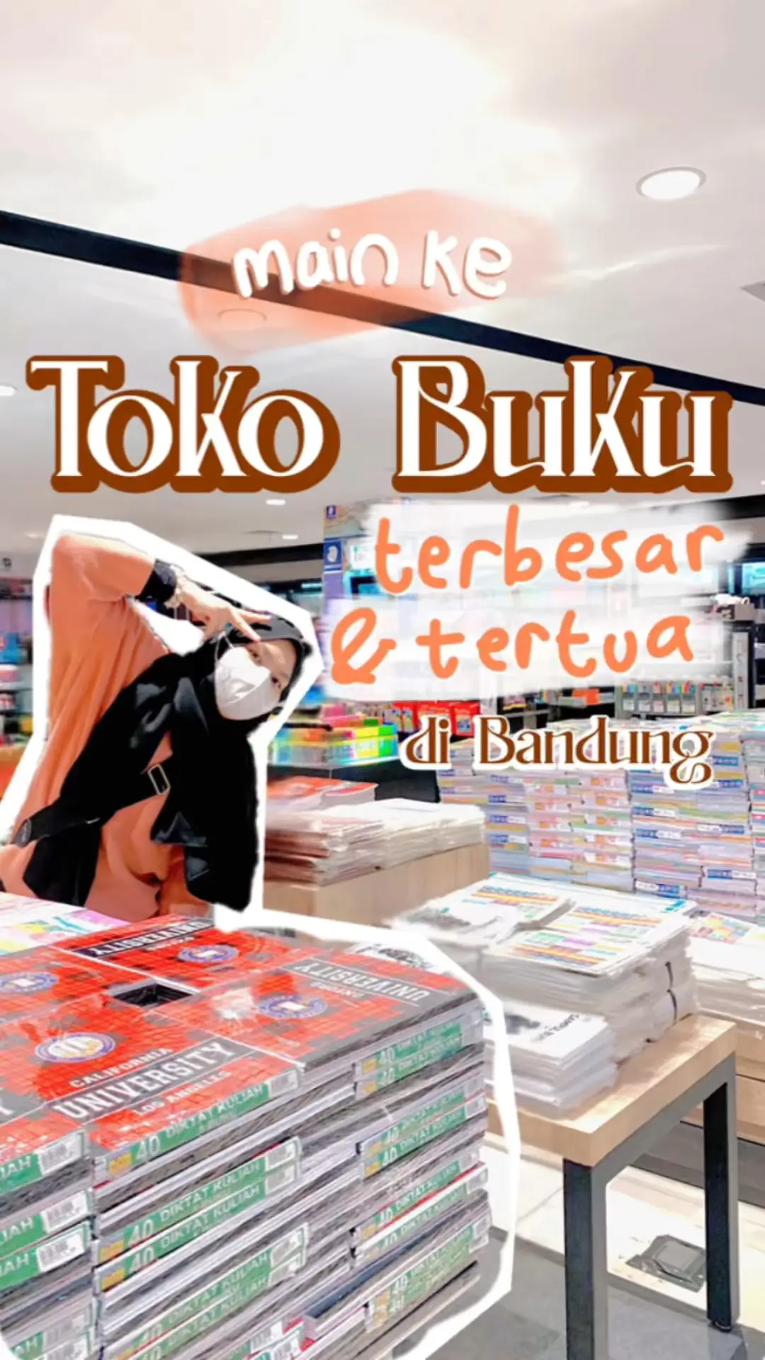 Toko Buku Tertua, Terbesar, Terlengkap di Bandung! | Video dipublikasikan  oleh Safira Nisa | Lemon8