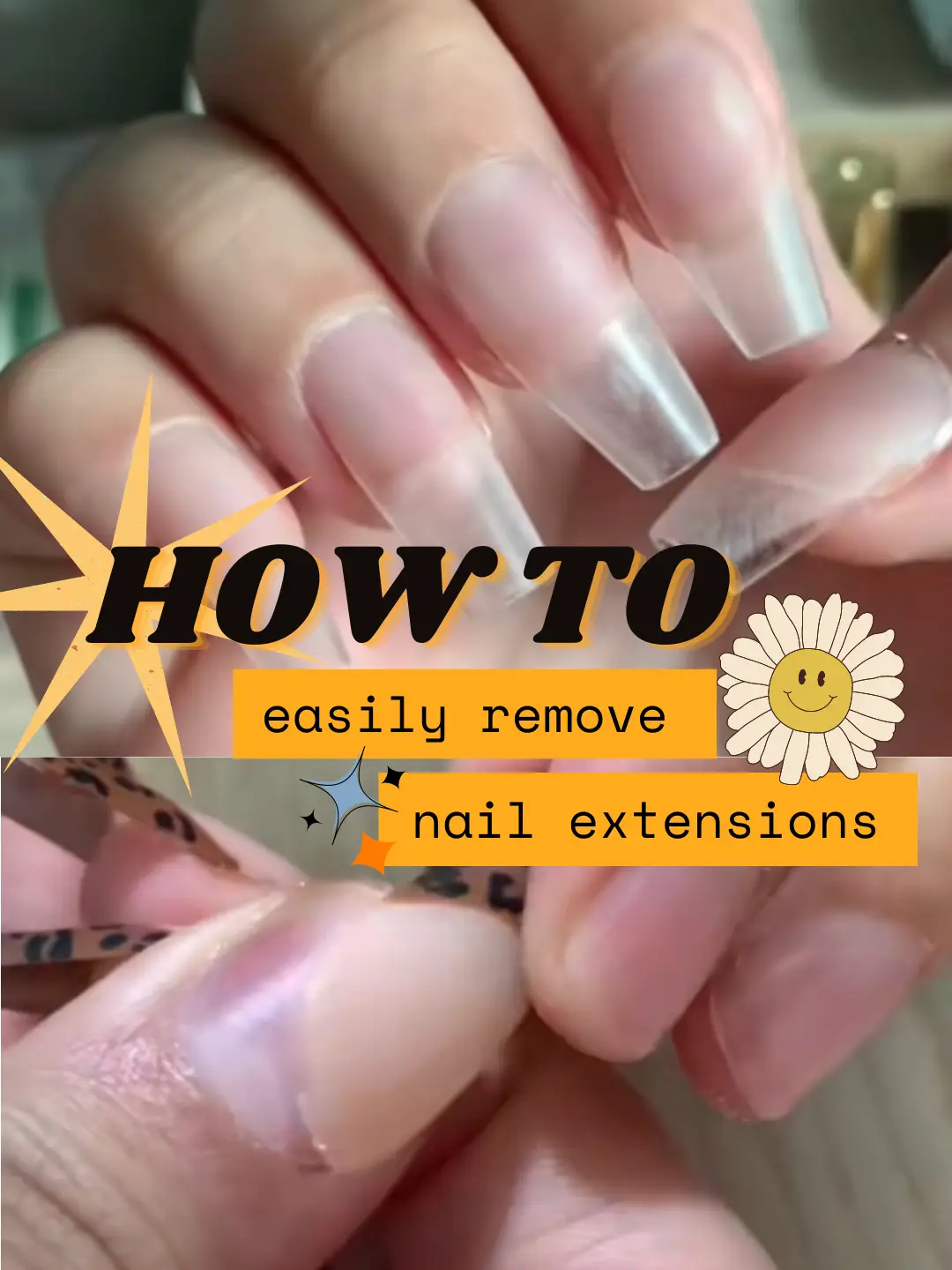 how to easily remove nail extensions 💜 | Galeri disiarkan oleh farah |  Lemon8
