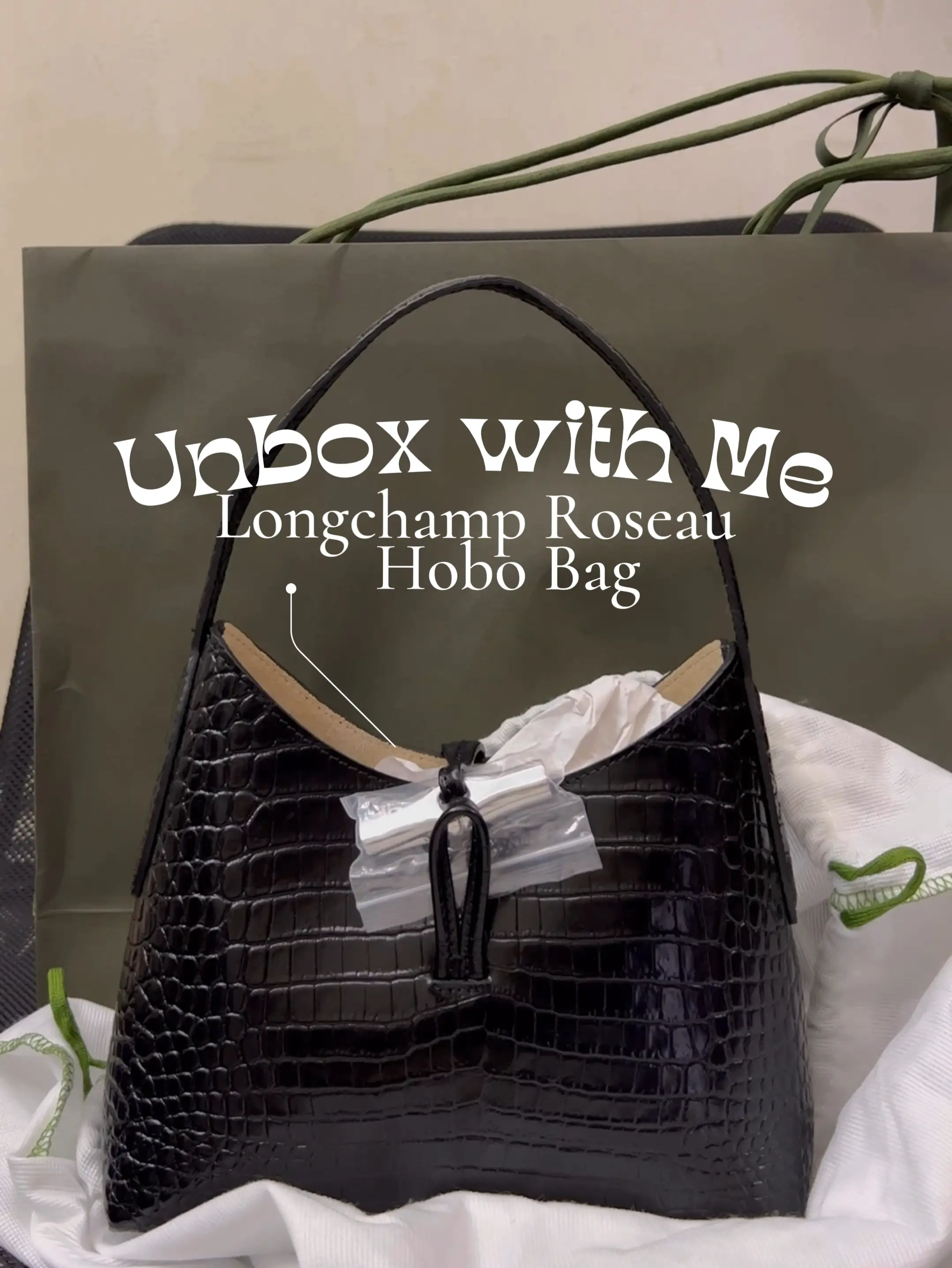 Unbox with Me: Longchamp Roseau Hobo Bag