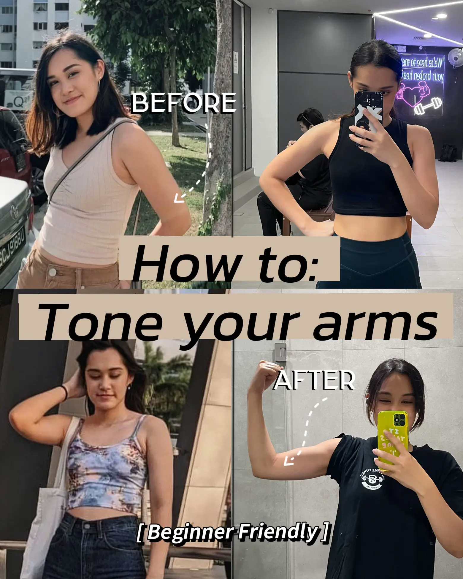 6 exercises to tone your arms! 💪🏽 Day 4: Arms