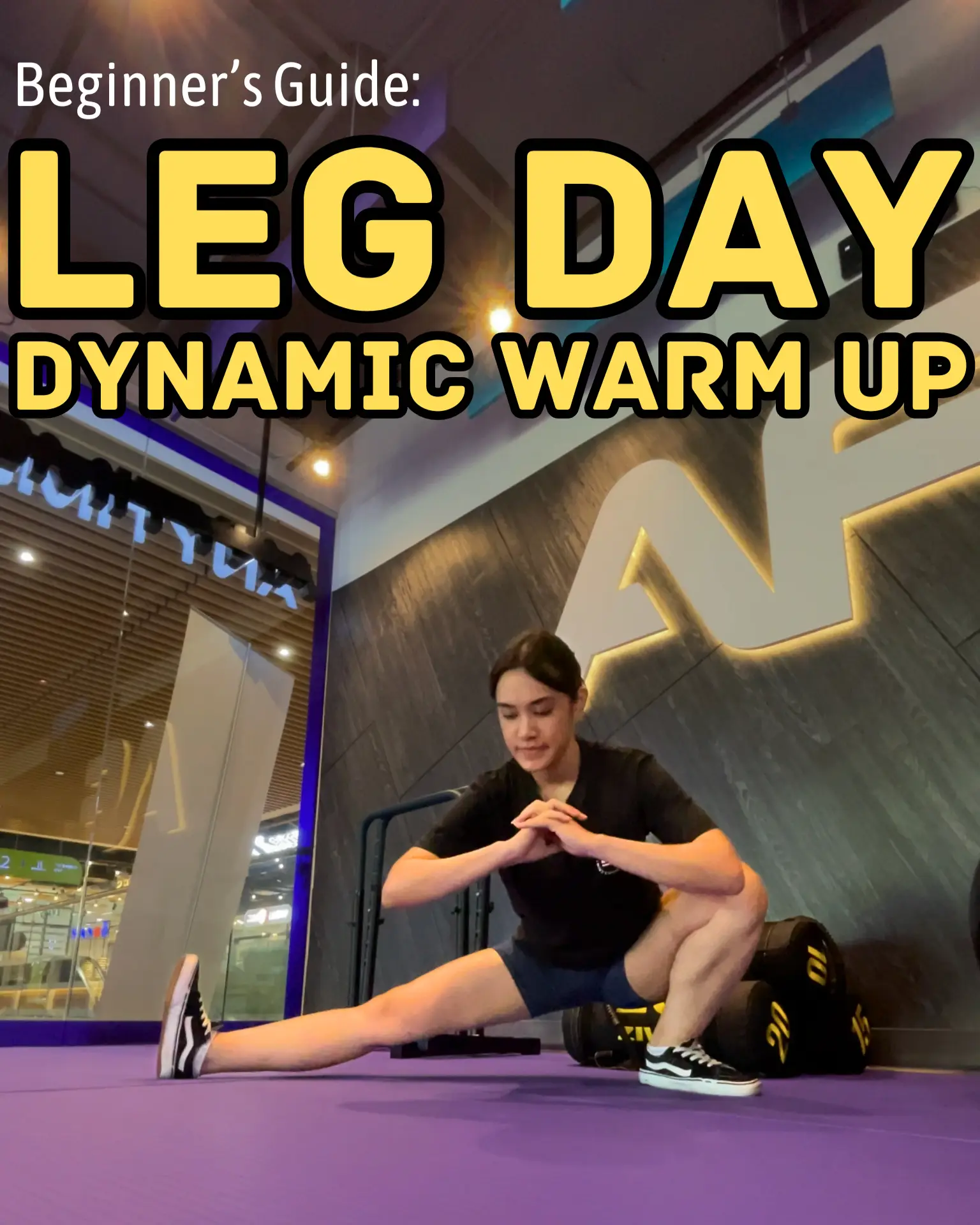 LEG DAY WARM UP ROUTINE (dynamic stretching, hip openers, & glute