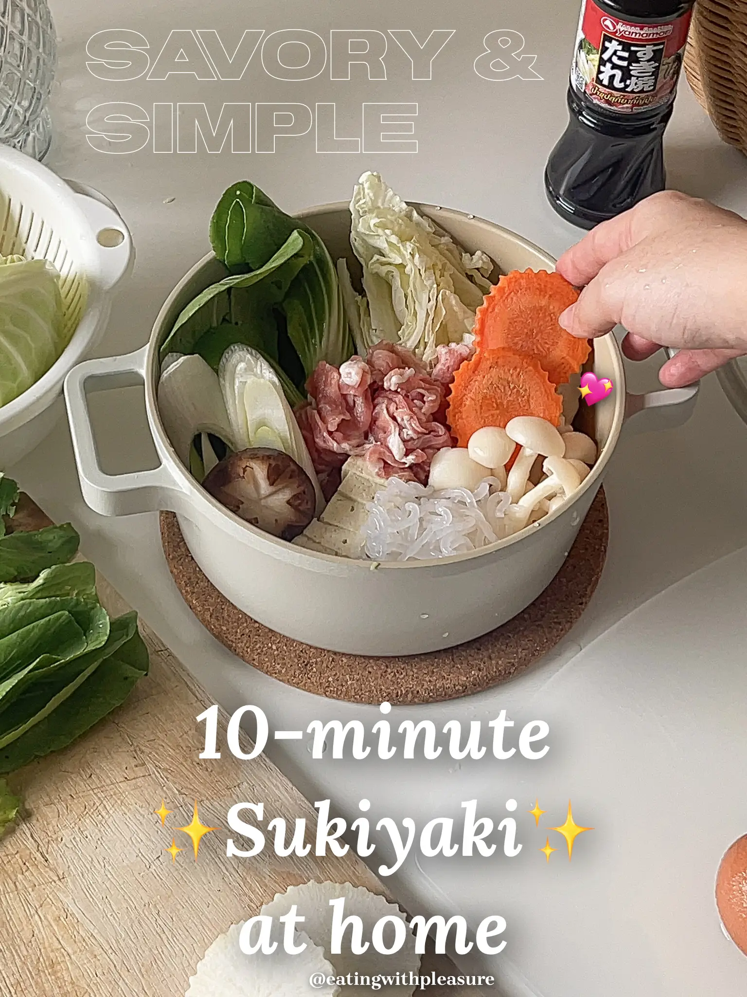 Easy Sukiyaki Recipe - Mochi Mommy