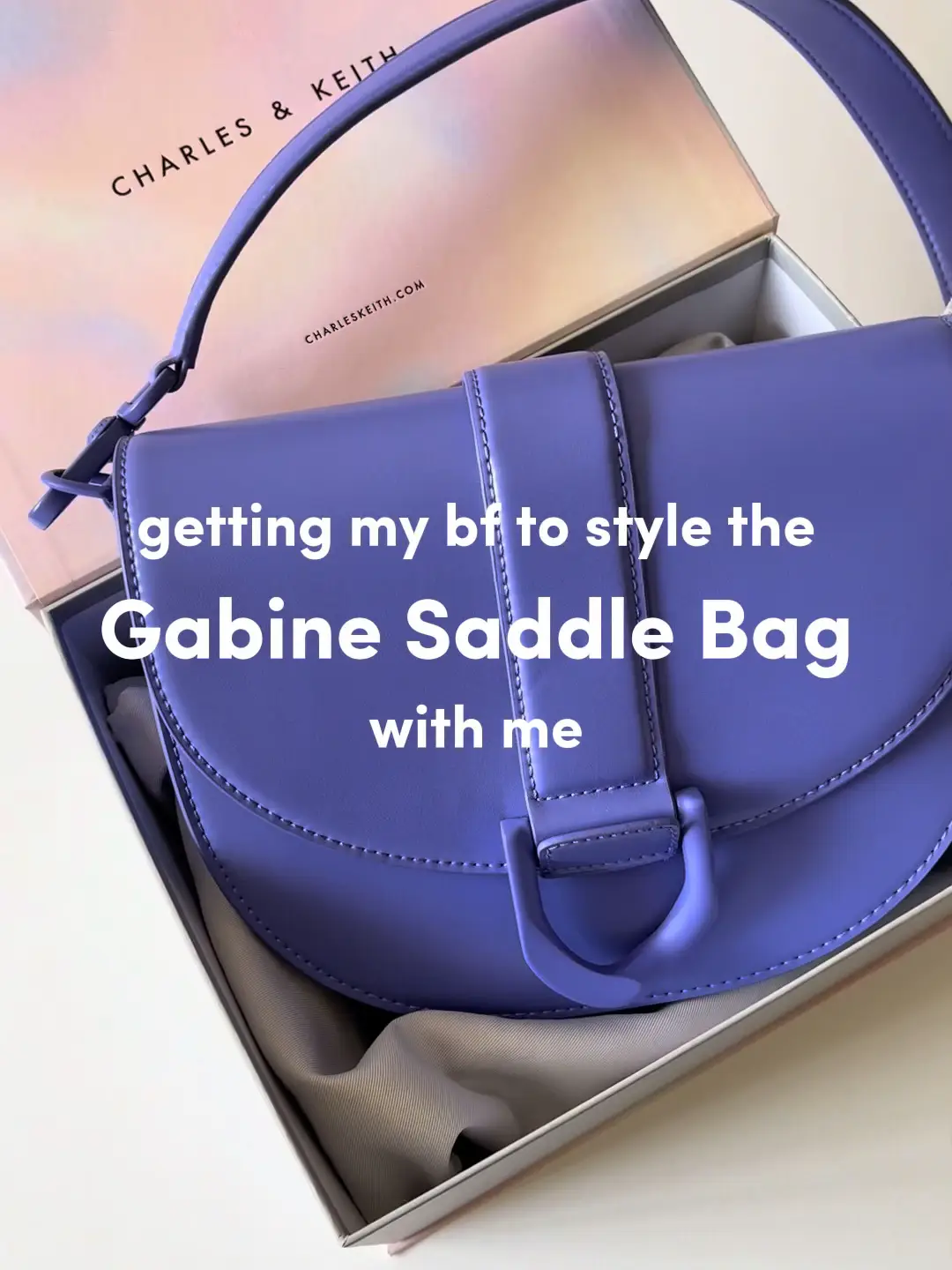 Gabine Saddle Bag - Purple