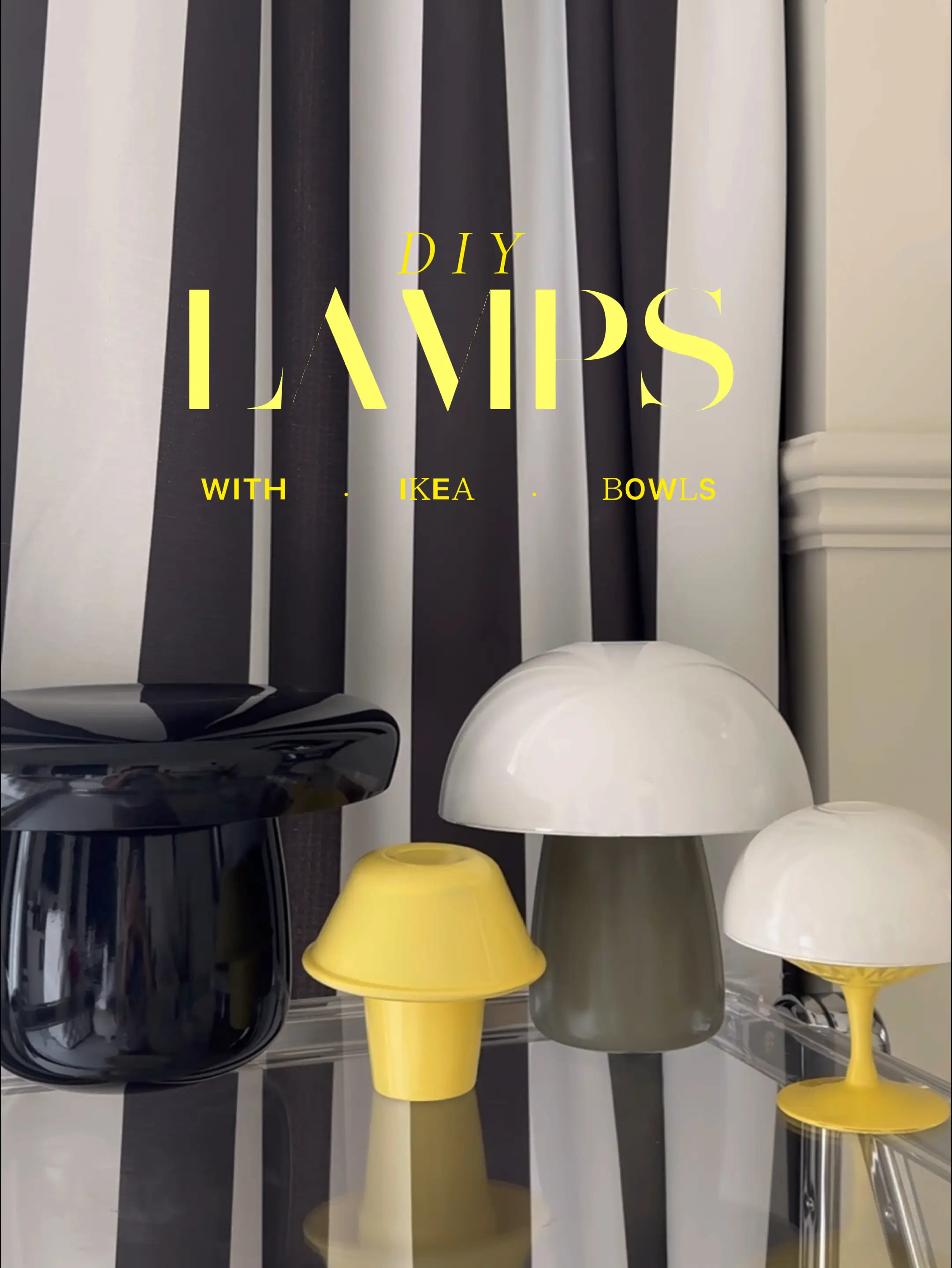 DIY Mushroom Lamp (An Easy Ikea Hack!)