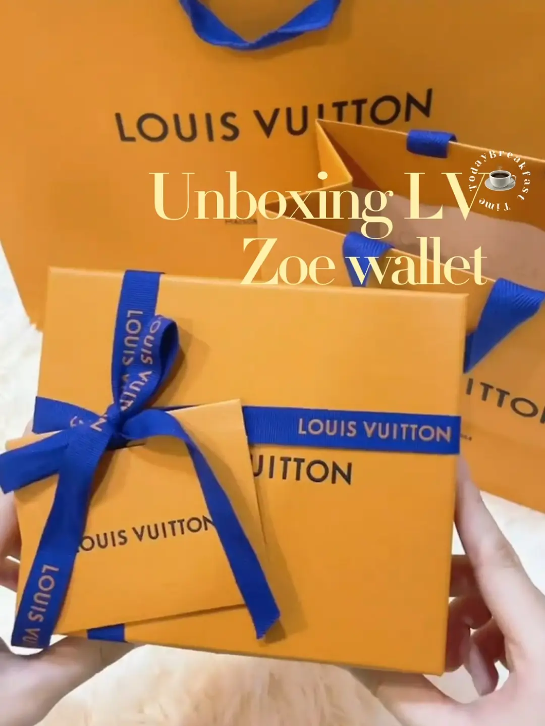 LOUIS VUITTON ZOE WALLET unboxing