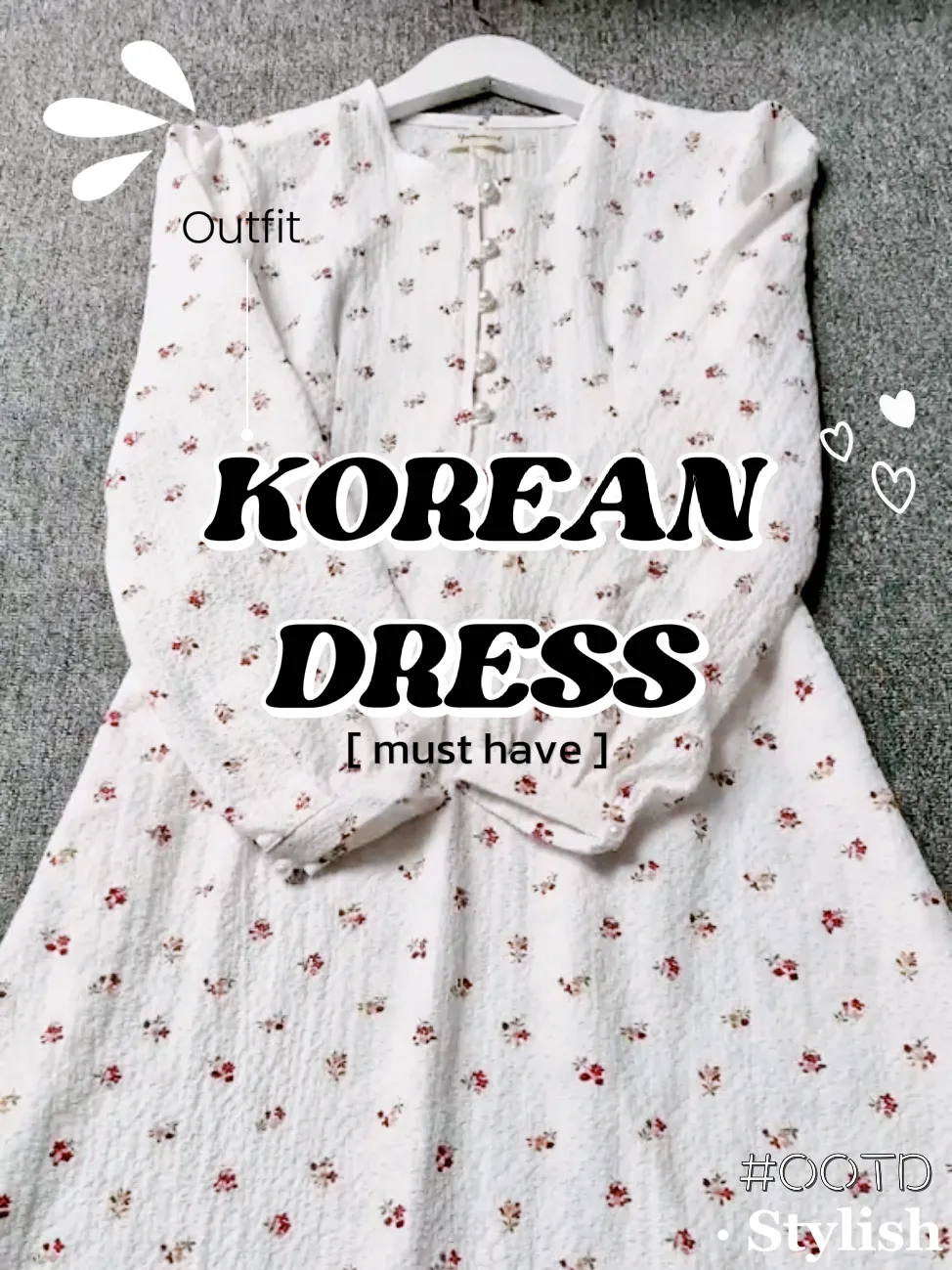 Korean dress outlet ootd