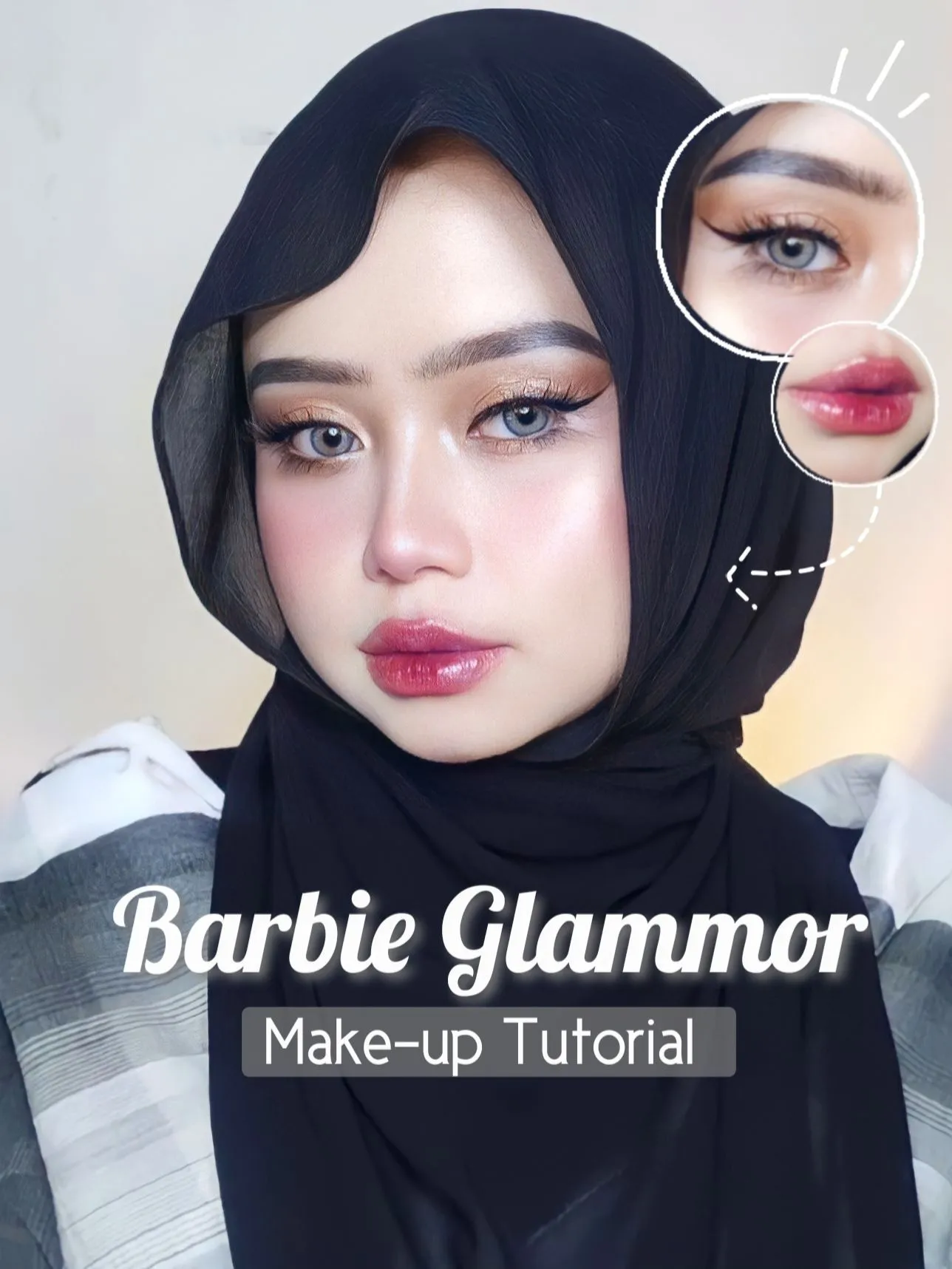 Make up hot sale ala barbie hijab