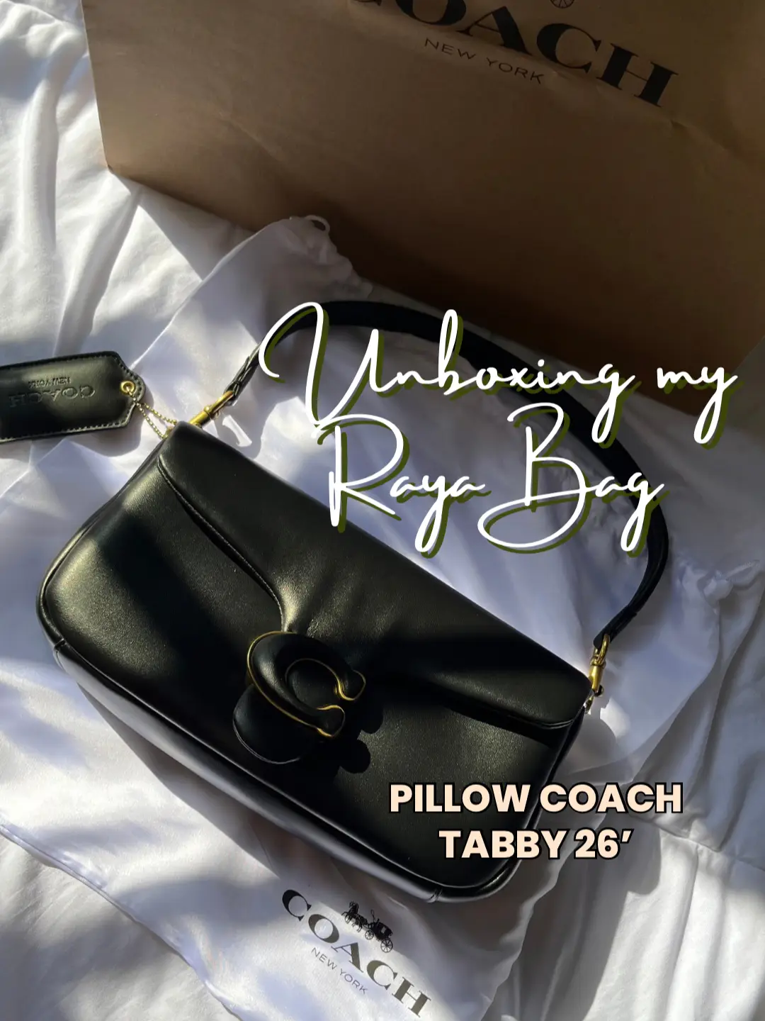 Unboxing of the Coach Pillow Tabby Shoulder Bag 18 