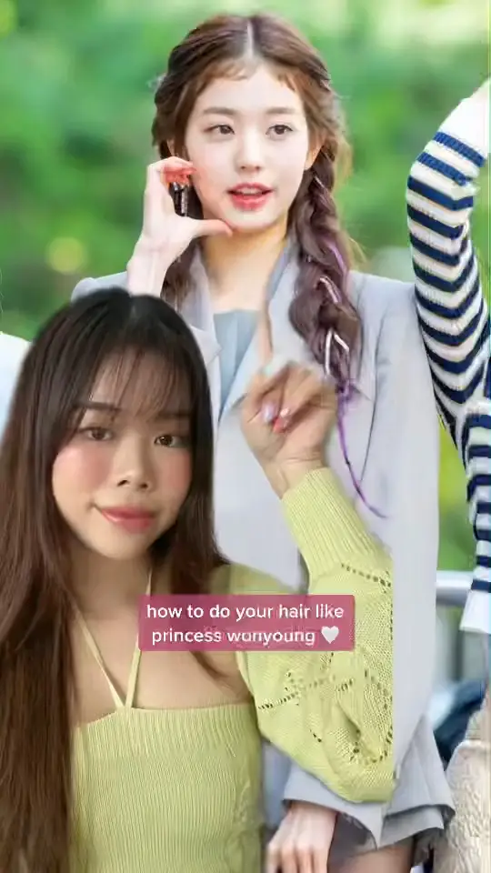 IVE's WONYOUNG princess hairstyle in 5 easy steps | Article posted by vern  ⛅️ | Lemon8
