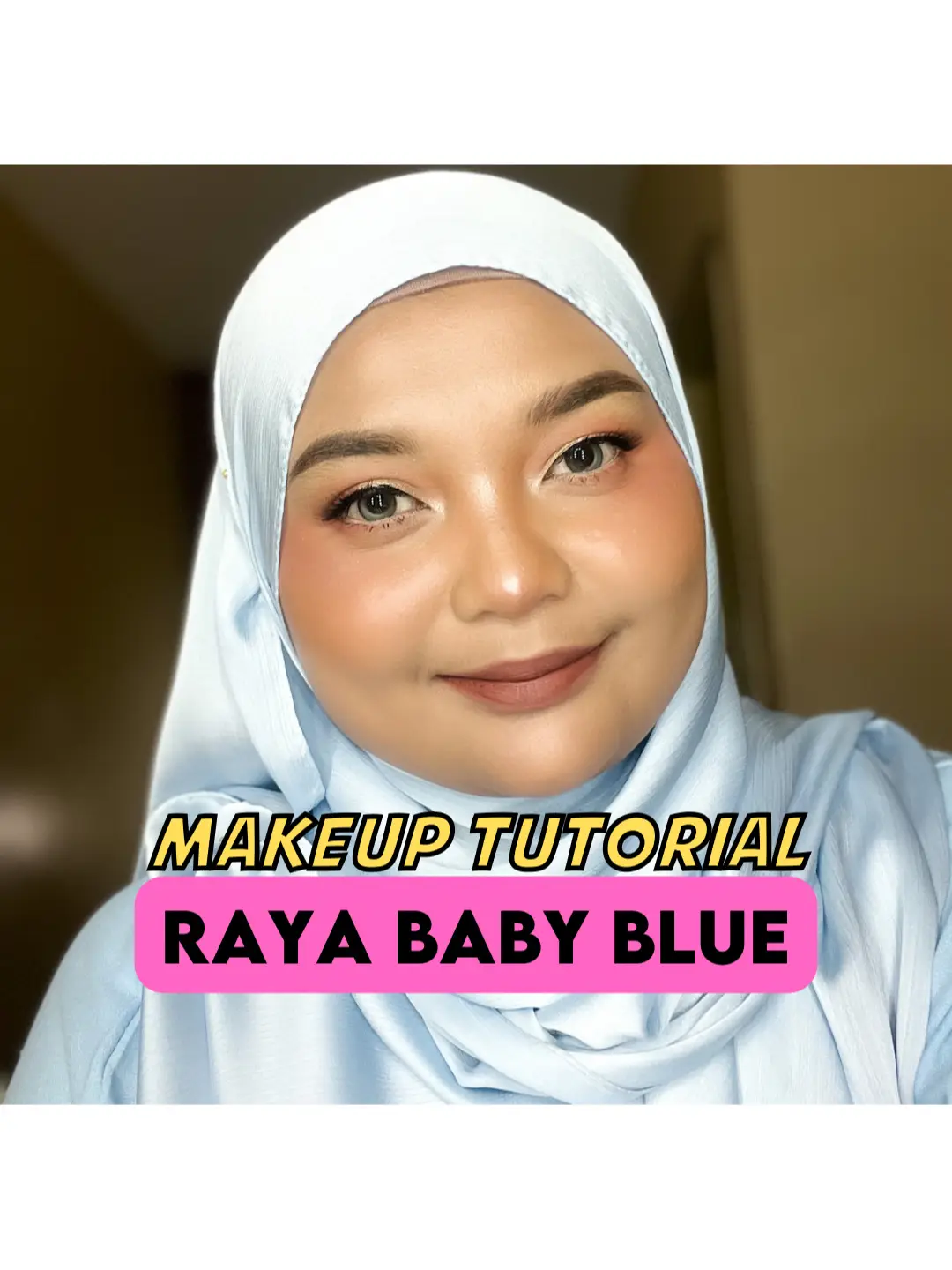 ✨TUTORIAL MAKEUP RAYA TEMA BABY BLUE🔥 | Artikel disiarkan oleh Wiwin MUA  Klang | Lemon8