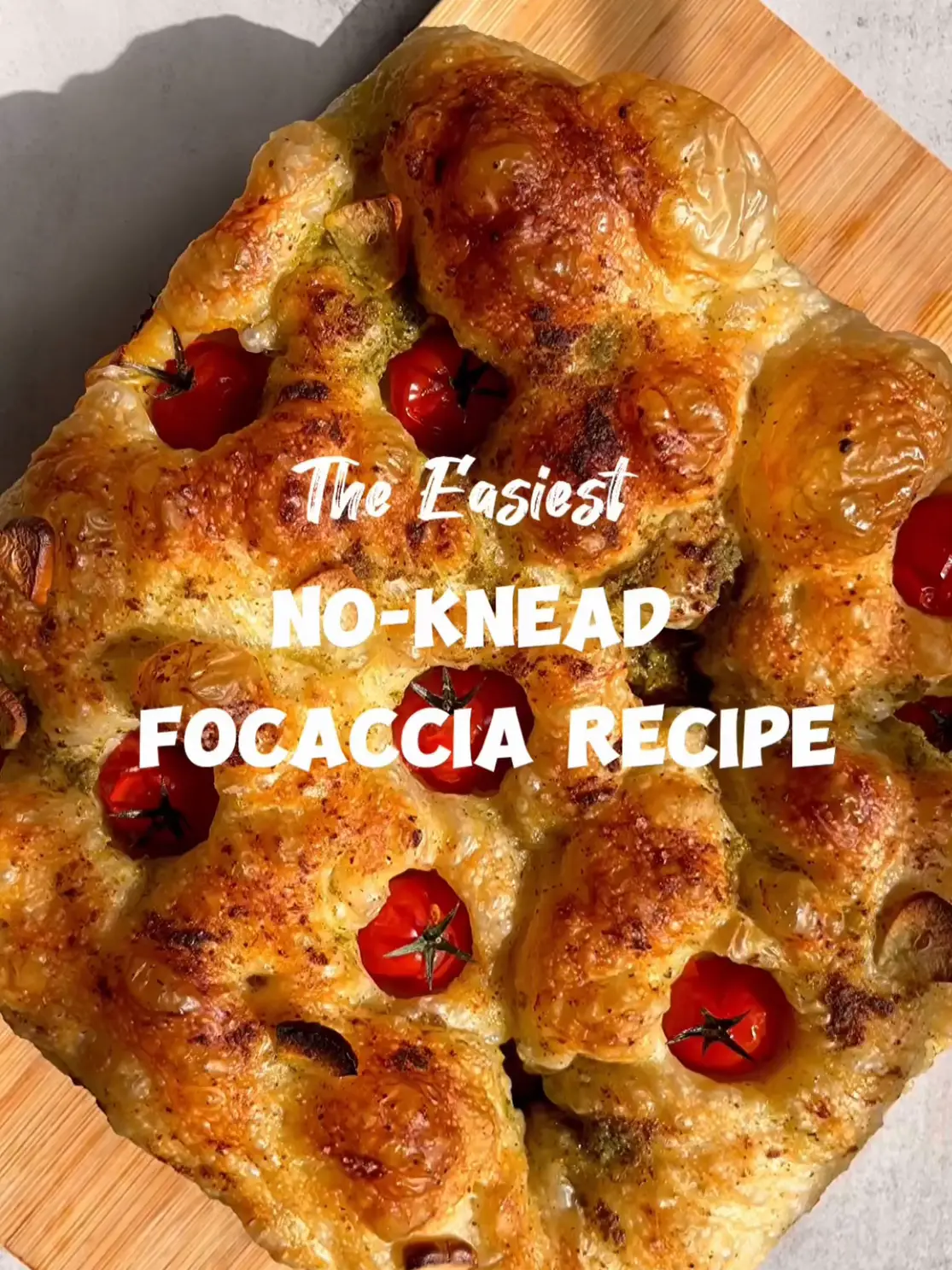 Cast Iron No-Knead Focaccia - Girl With The Iron Cast