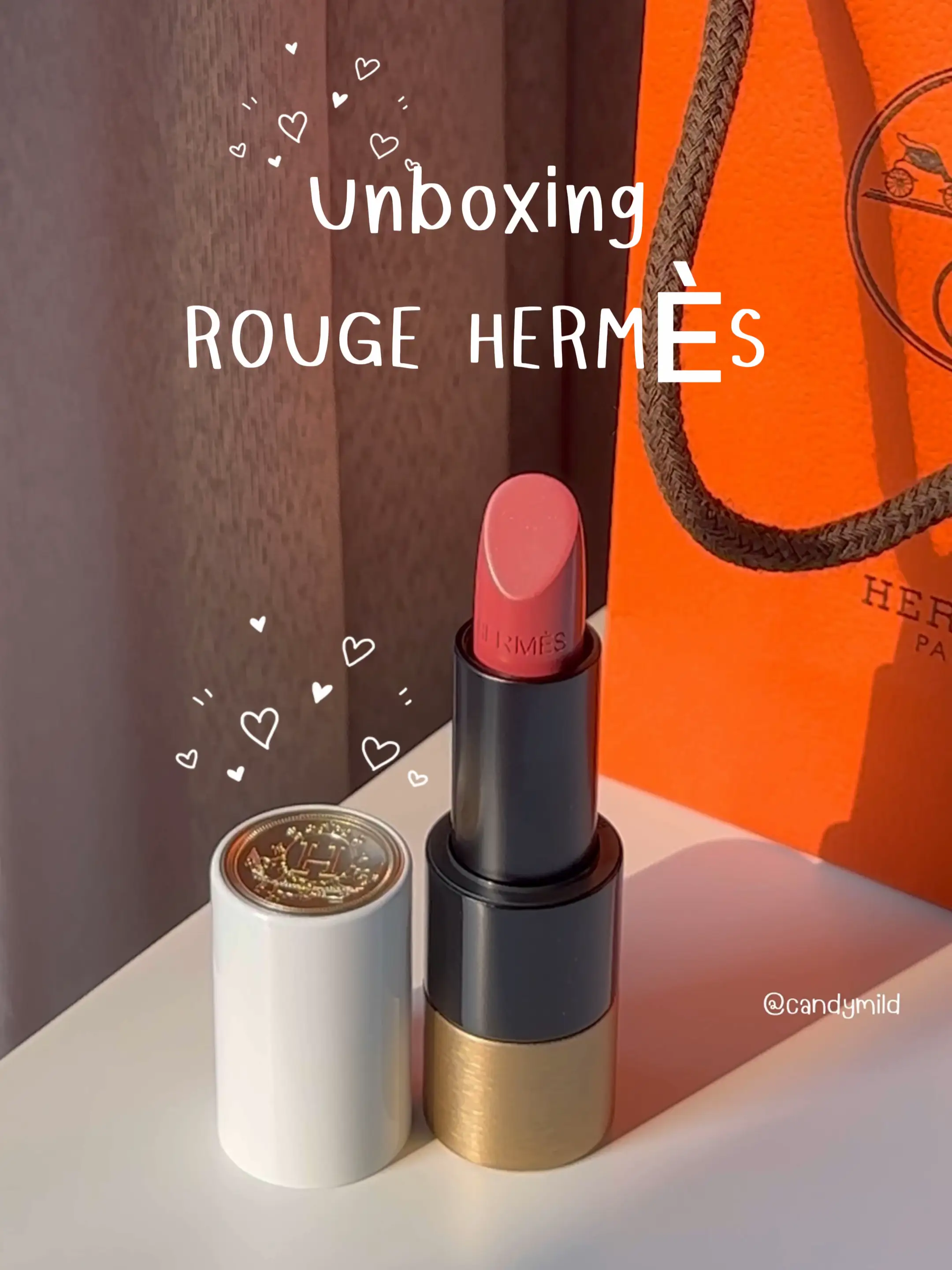 HERMES LIPSTICKS UNBOXING, ROUGE HERMES BEAUTY