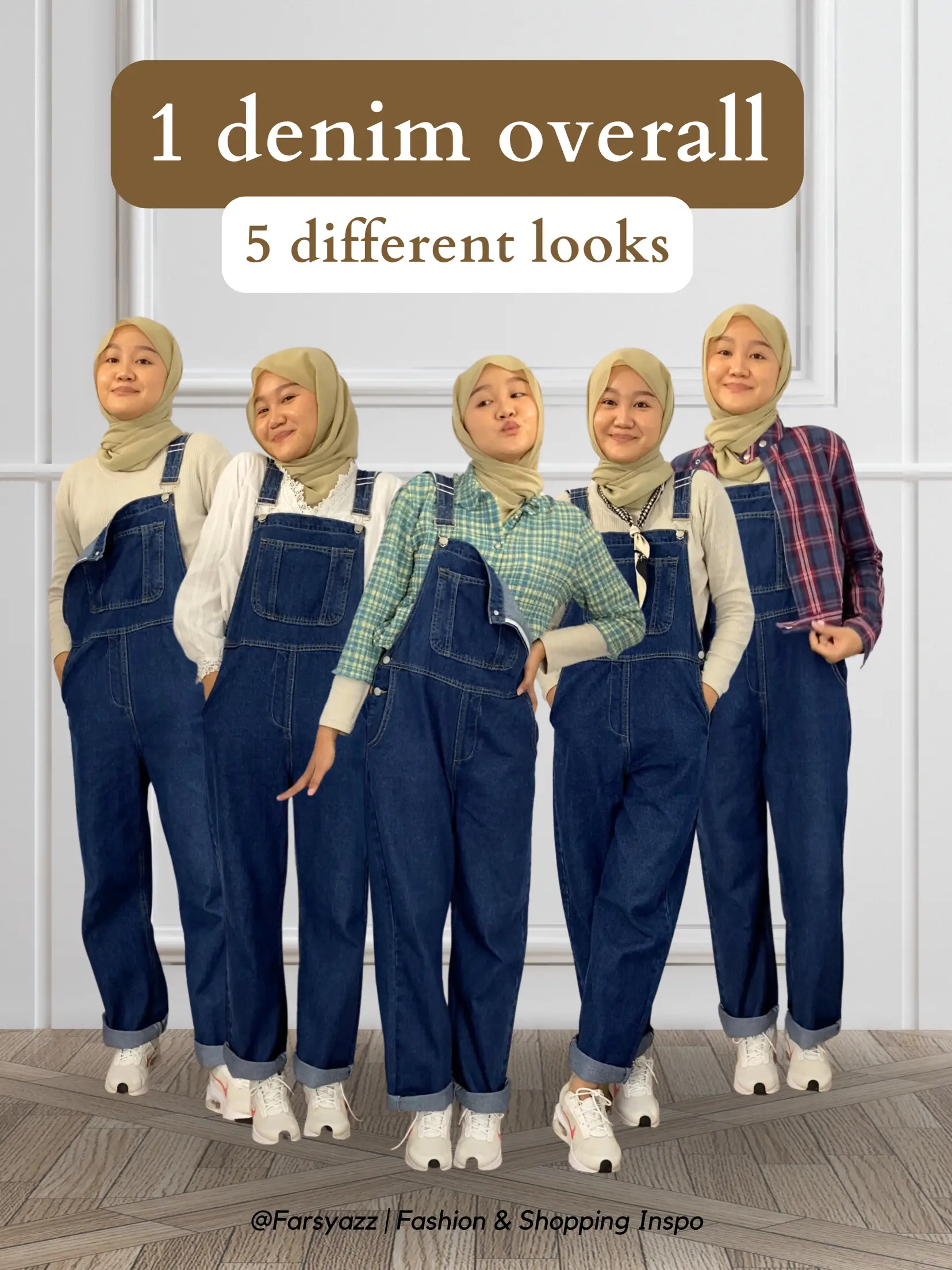 Overall best sale jeans muslimah