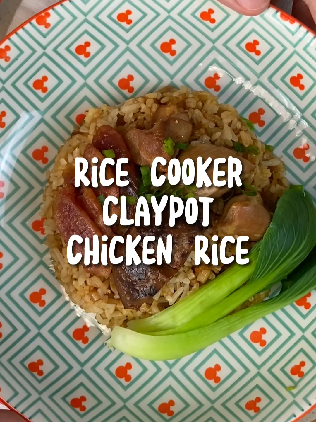 Claypot Chicken Rice (easy rice cooker method) - 3CatsFoodie