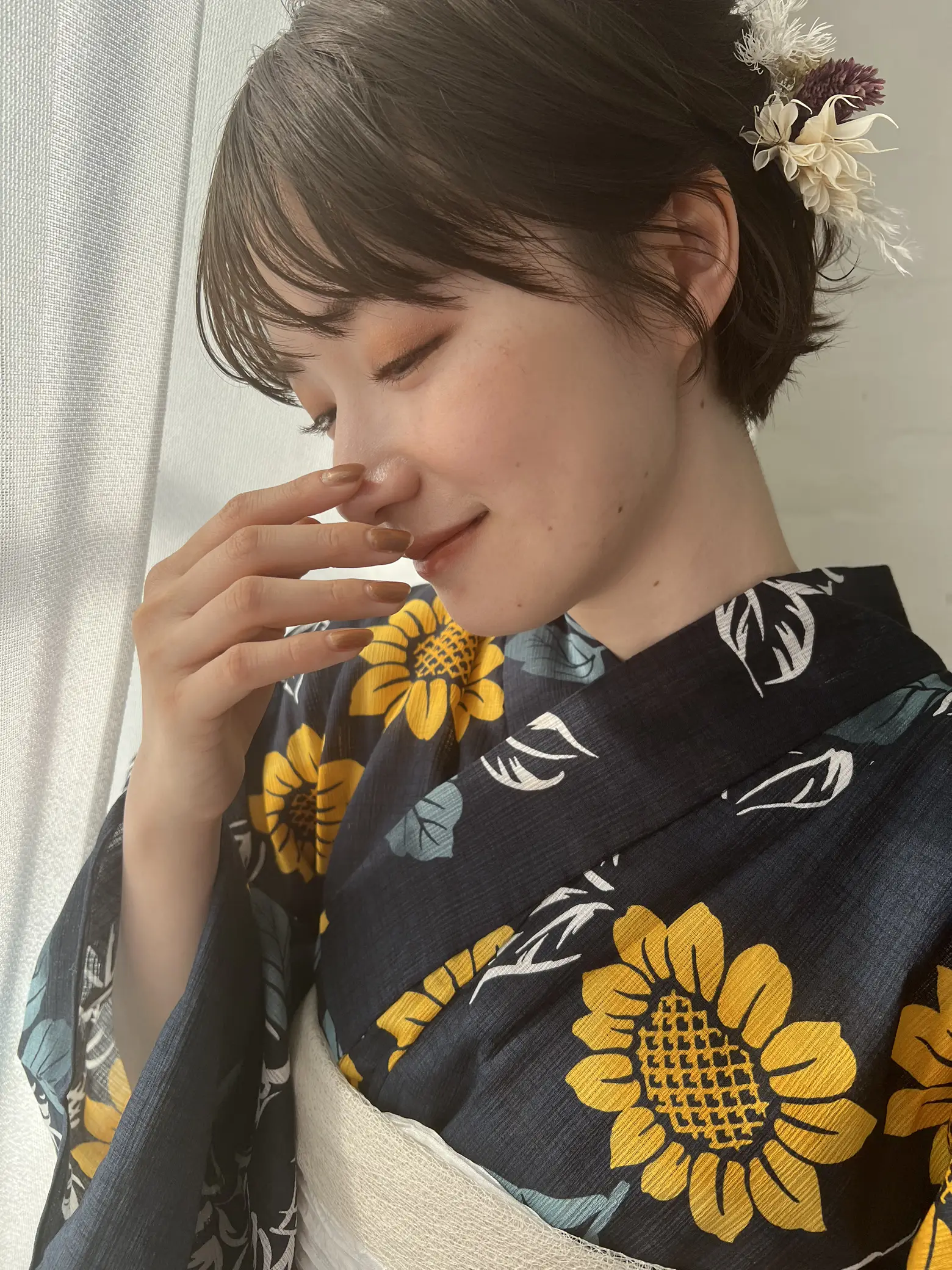 浴衣ヘアアレンジ ショート Lemon8