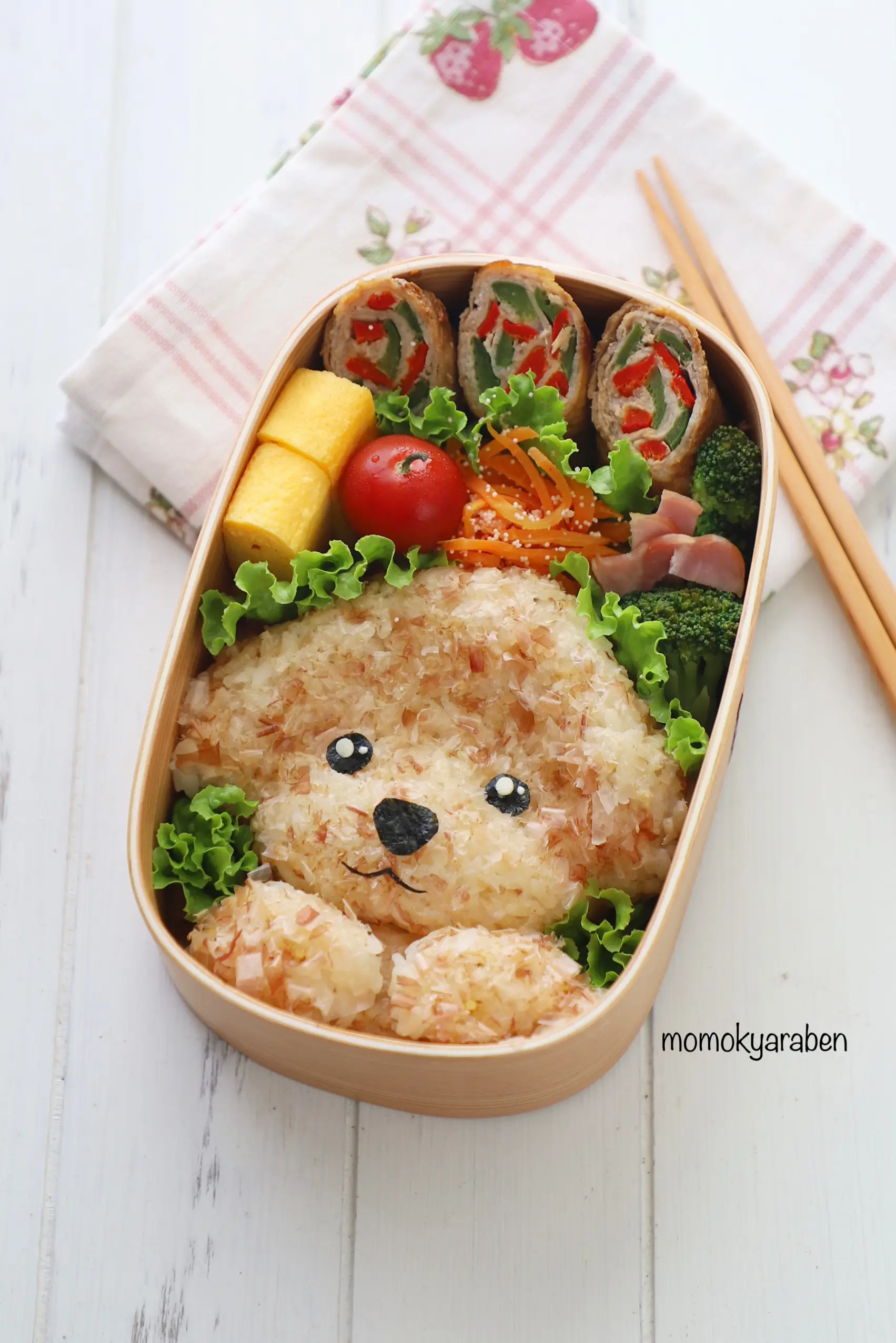 今日のお弁当 愛犬 トイプードルのお弁当 キャラ弁 Momokyarabenが投稿したフォトブック Lemon8