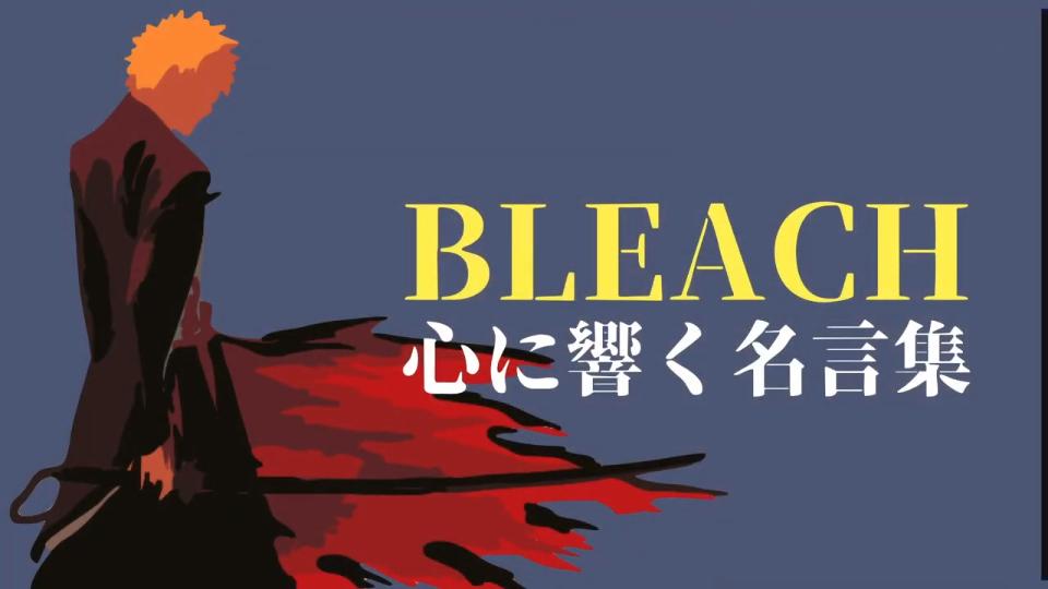 恋愛 仕事 人生 Bleach 心に響く名言集 漫画 アニメ 黒崎一護 藍染惣右介