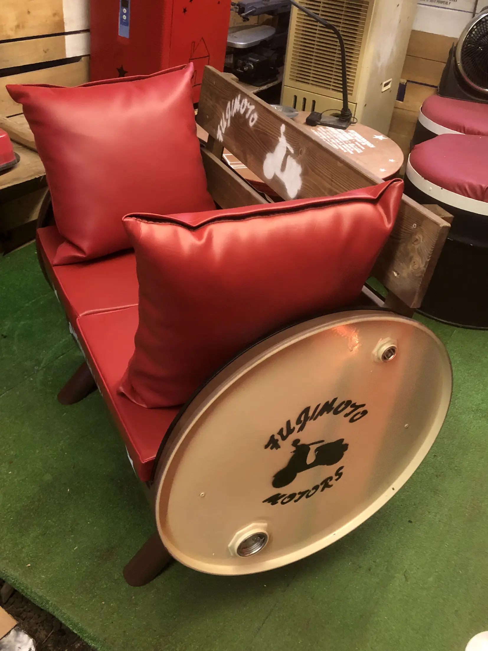 ドラム缶ソファー〔オーダーメイド制作を致しましす〕