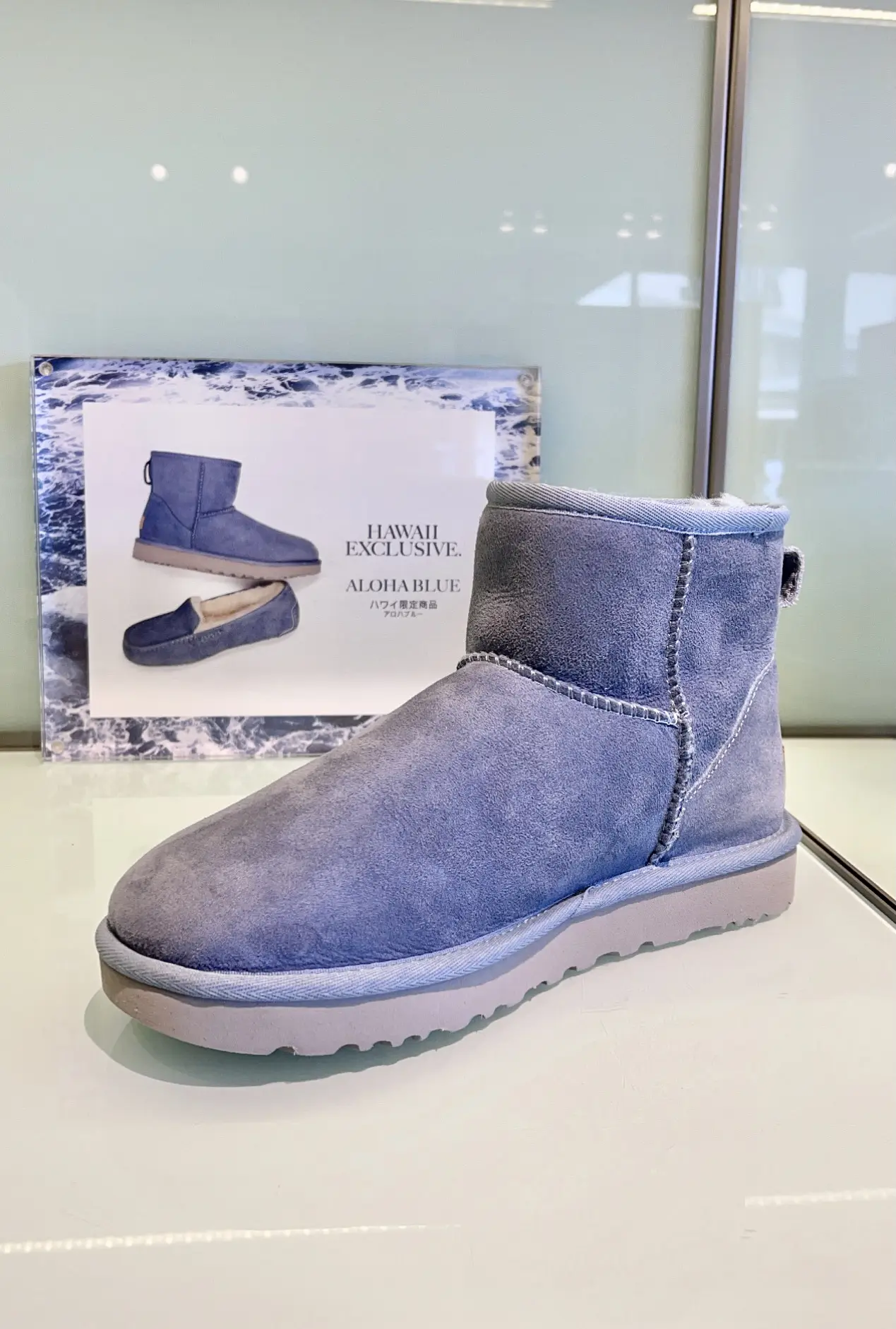 UGG CLASSIC MINI 5854 ショートブーツ 23cm ネイビー - 靴