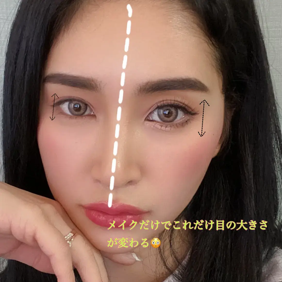 ハーフメイクに関する最新の人気投稿 Lemon8